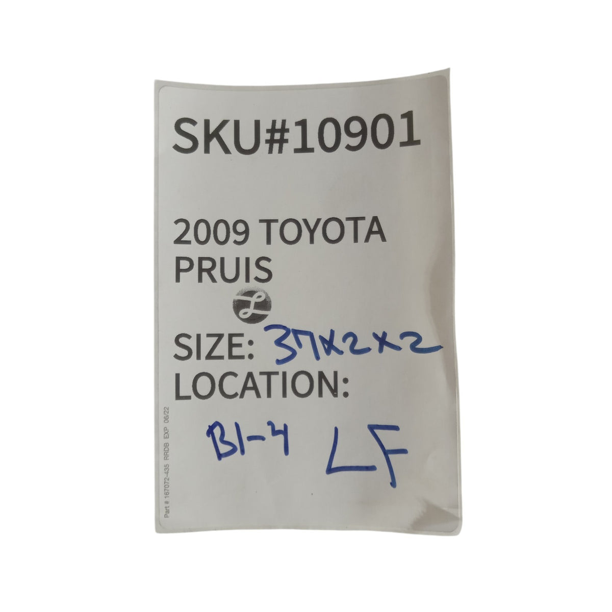 2004-2009 Toyota Prius Left Front Door Window Weather Strip LH Side OEM 10901