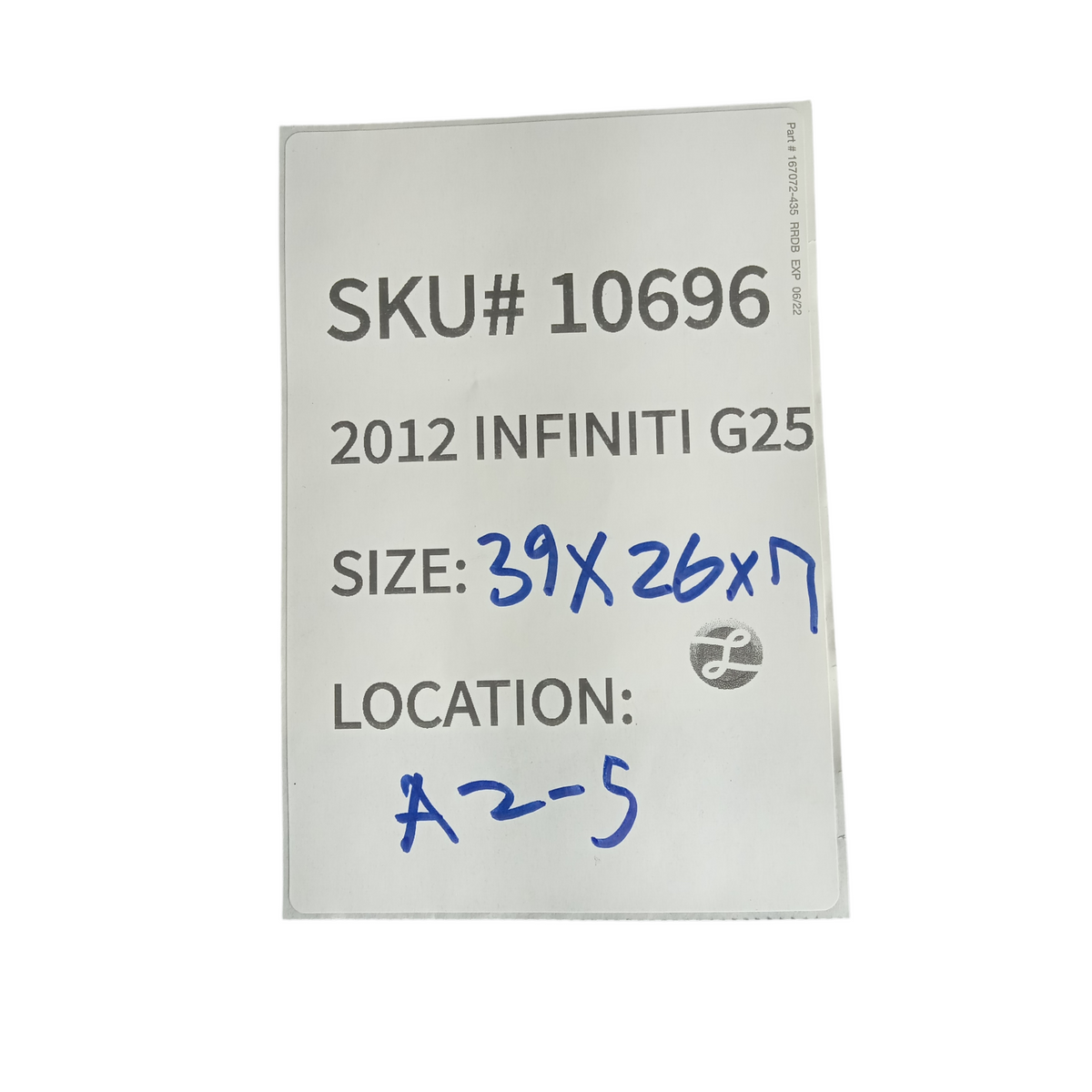 2011 2015 Infiniti G25 G37 Q40 Right Passenger Front Door Panel OEM 80900JU72B