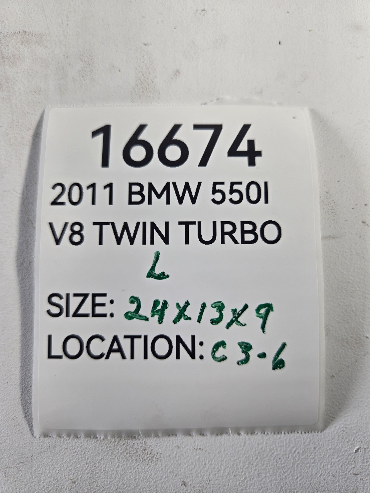 2010 2016 BMW 528i 550i Left Driver Side Front Spindle Knuckle Hub OEM