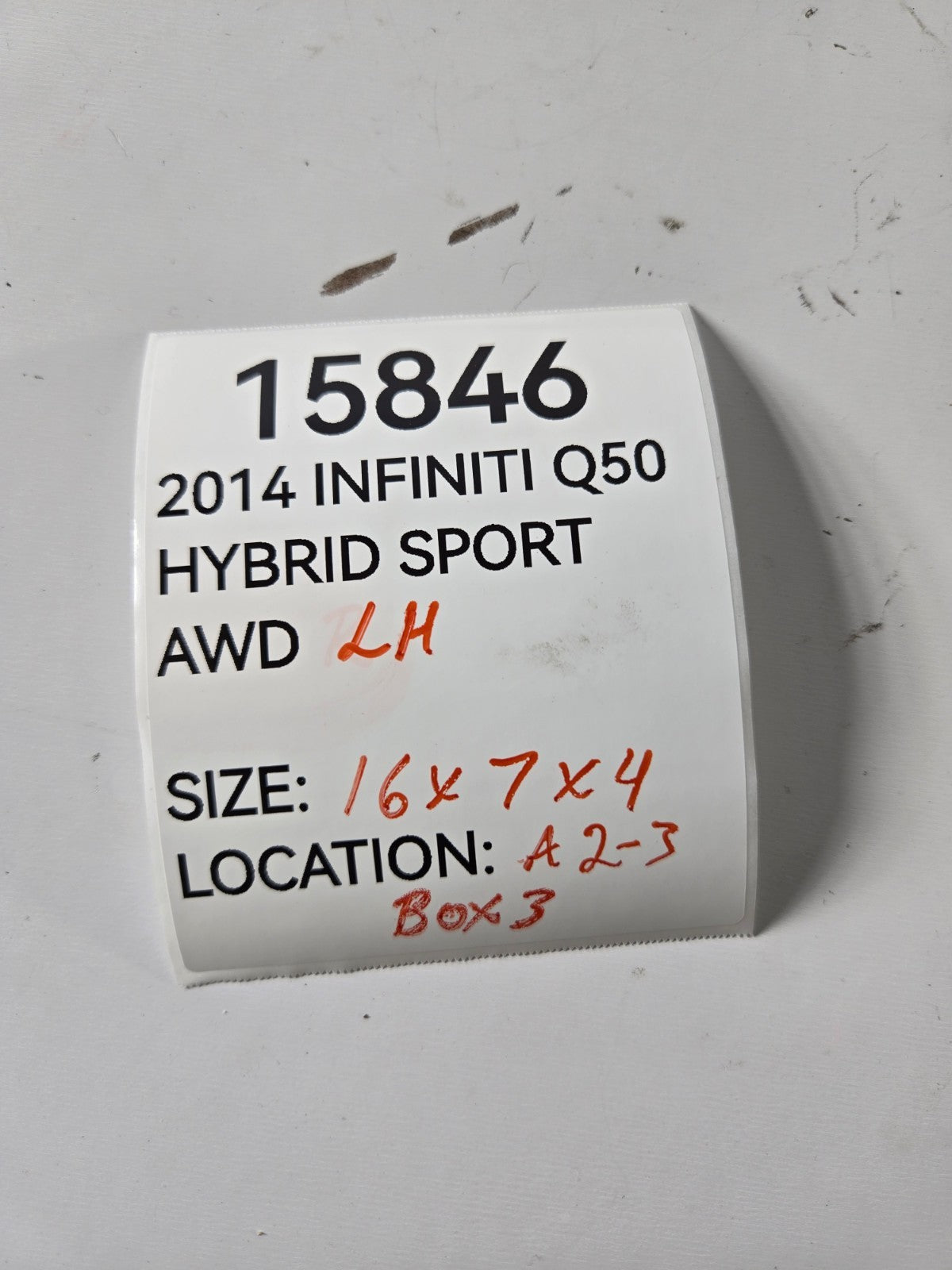 2014 2018 Infiniti Q50 Left Driver Side Front Dash Instrument Air Vent Bezel OEM