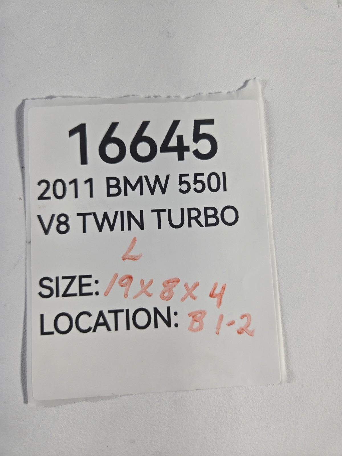 2010 2016 BMW 528i 535d 535i 550i Left Front Suspension Lower Control Arm OEM