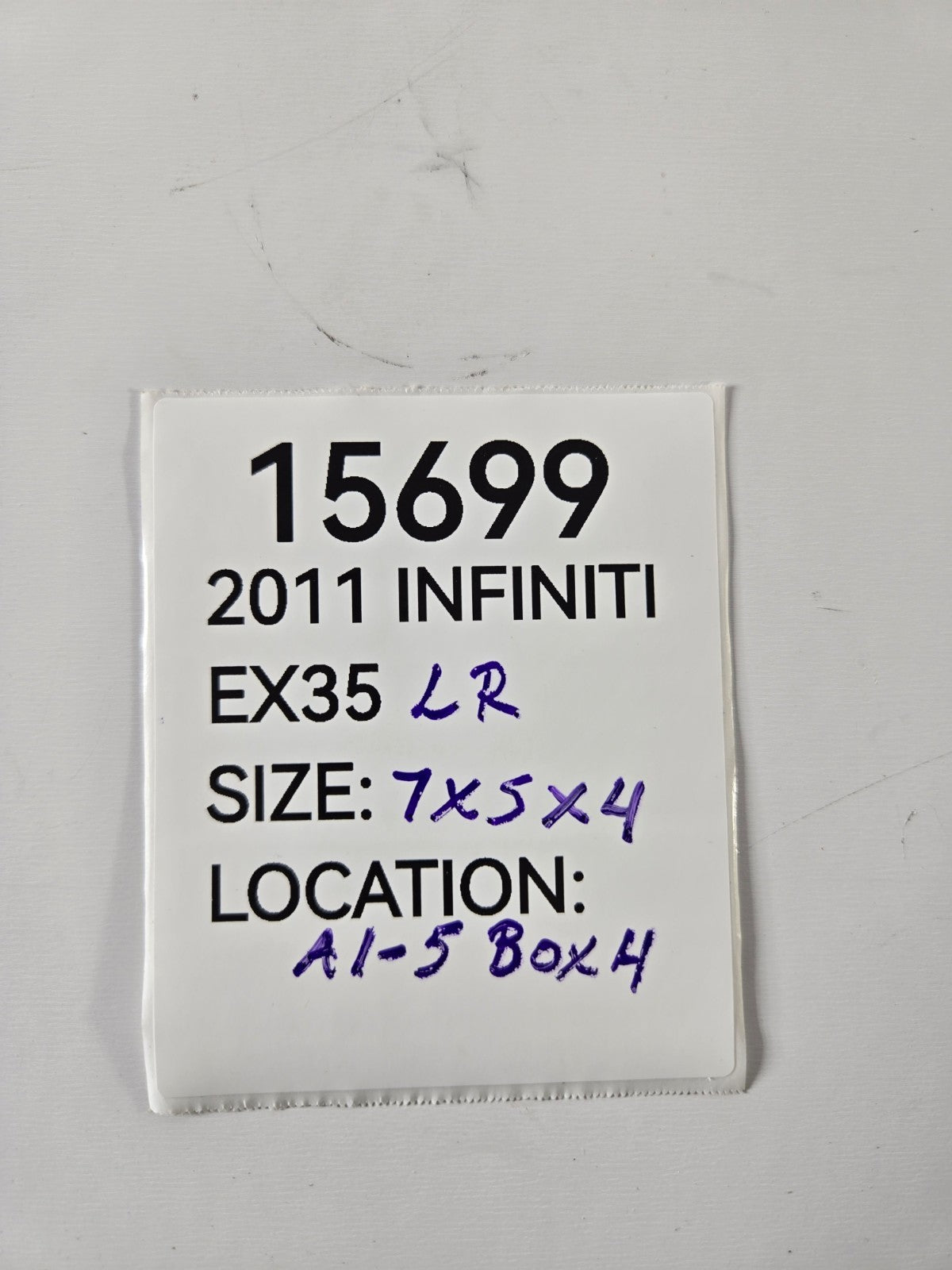 2011 2017 Infiniti EX35 EX37 QX50 Left Driver Side Rear Seat Belt Retractor OEM