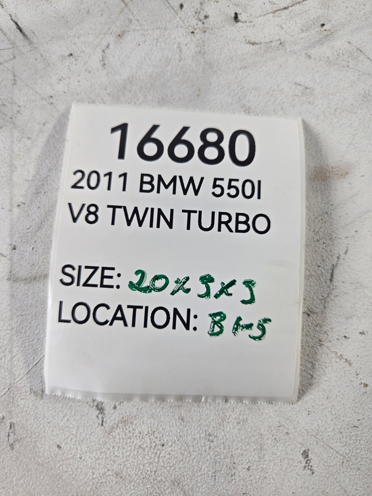 2010 2017 BMW 528i 535d 550i Left Driver Radiator Support Brace Bracket OEM