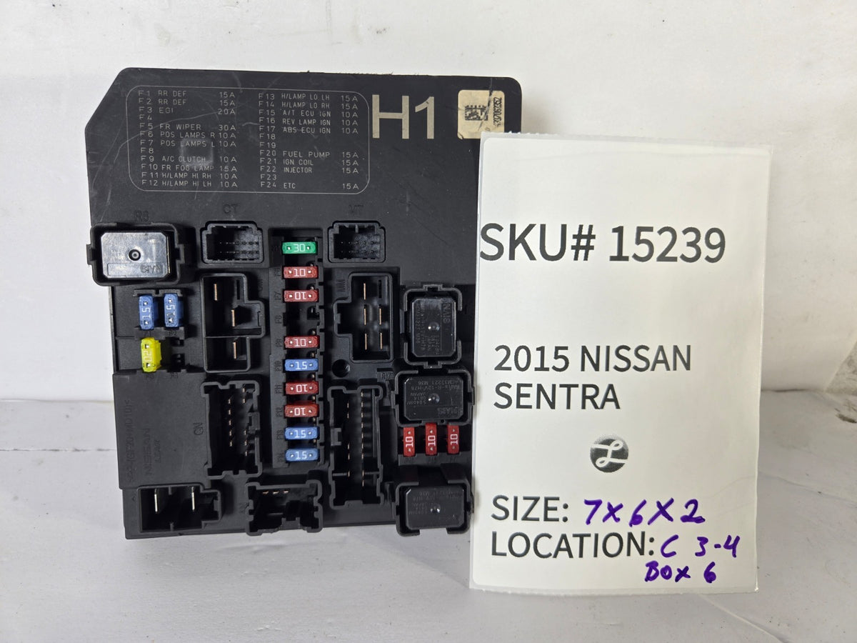 2013-2019 Nissan Sentra Under Hood Fuse Relay Box 25238-3SG1A OEM 15239