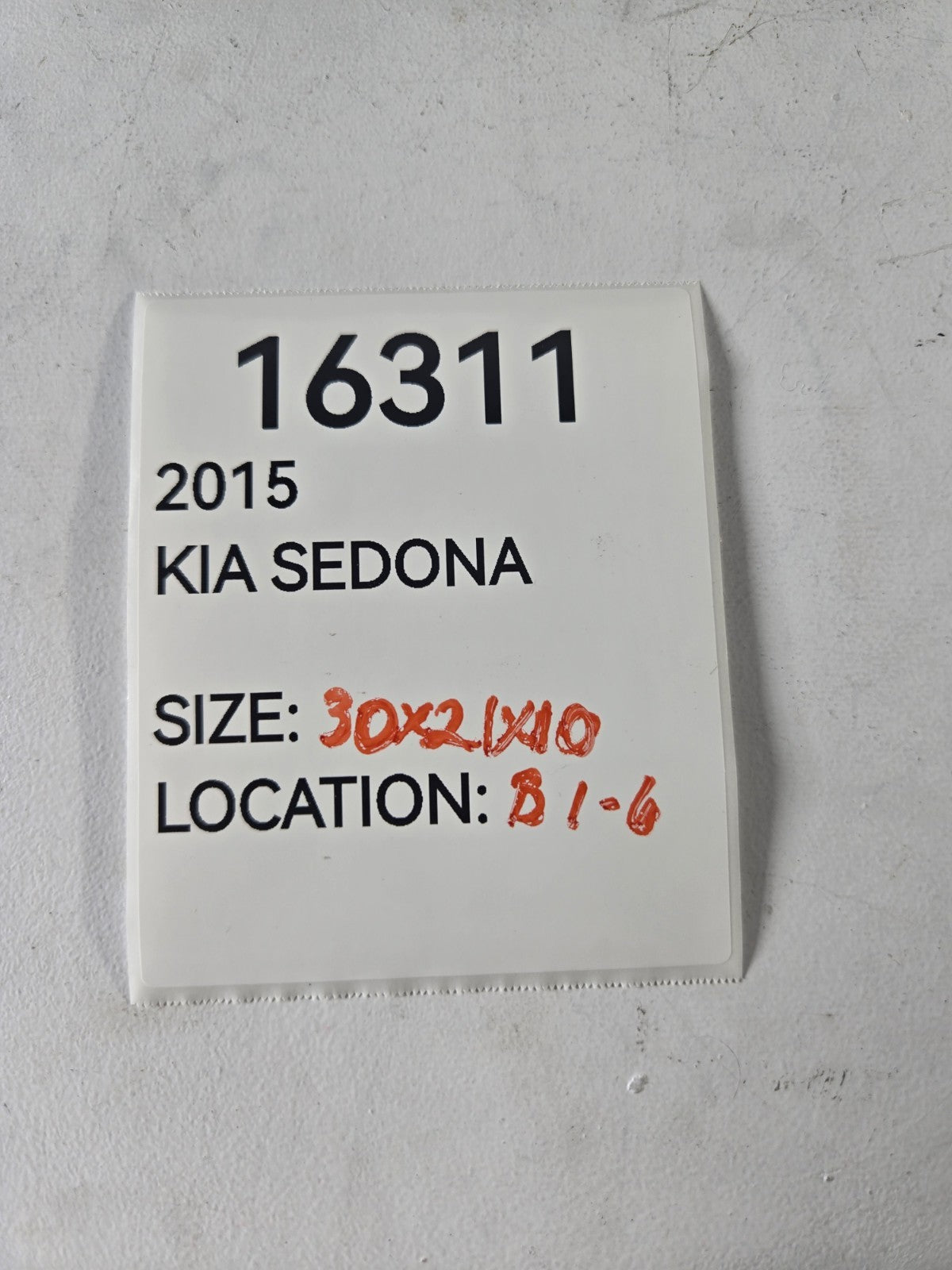2015 2016 2017 2018 Kia Sedona Radiator Cooling Fan Assembly OEM 25380A9000