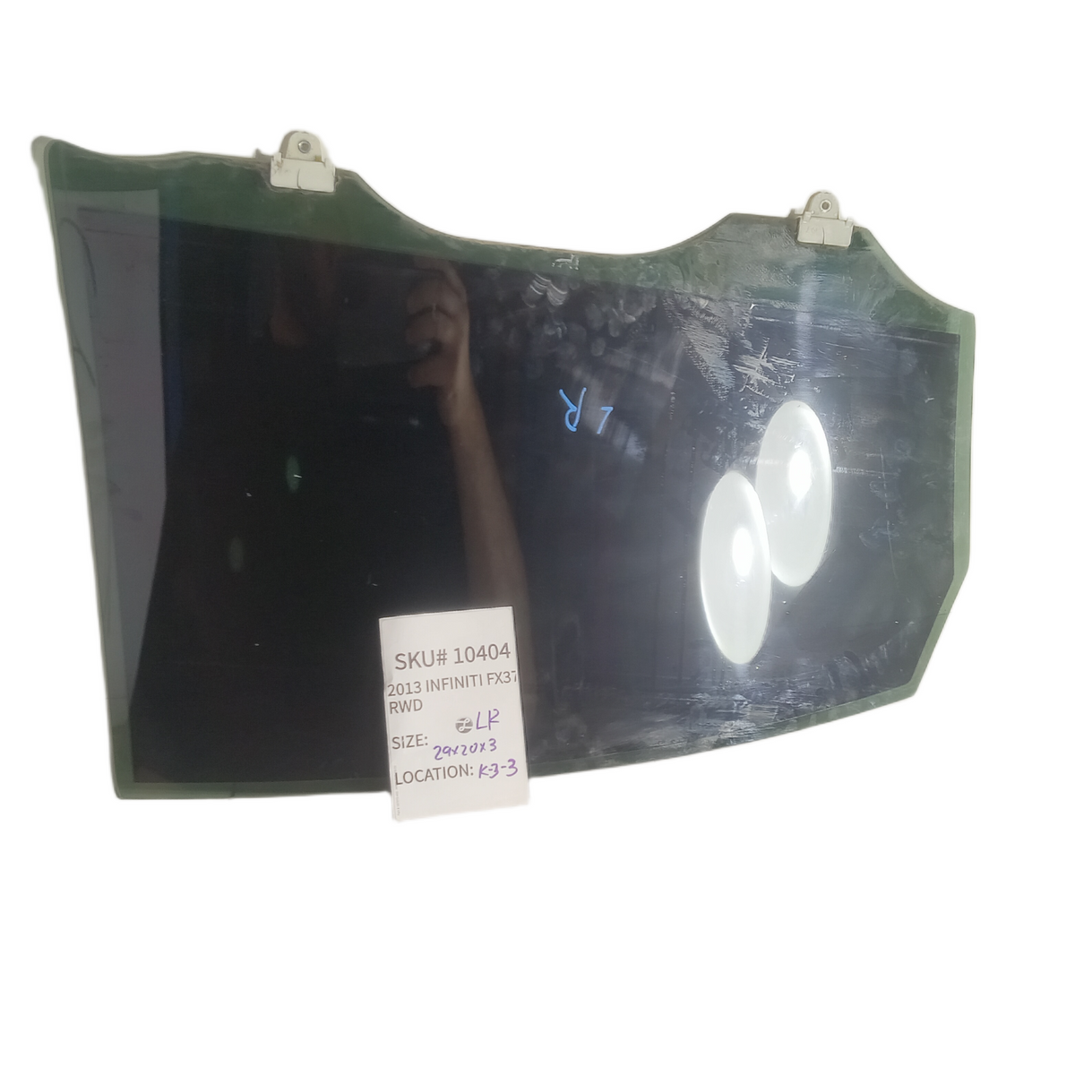2013 Infiniti FX37 Left Rear Door Window Glass Driver Side OEM 10404