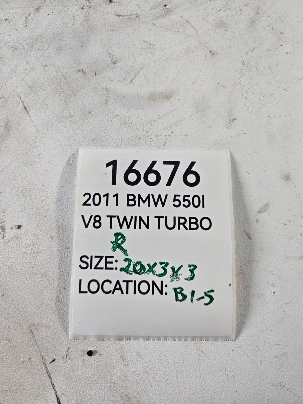 2010 2016 BMW 528i 535d 550i Right Side Front Rearward Support Bar Brace Bracket