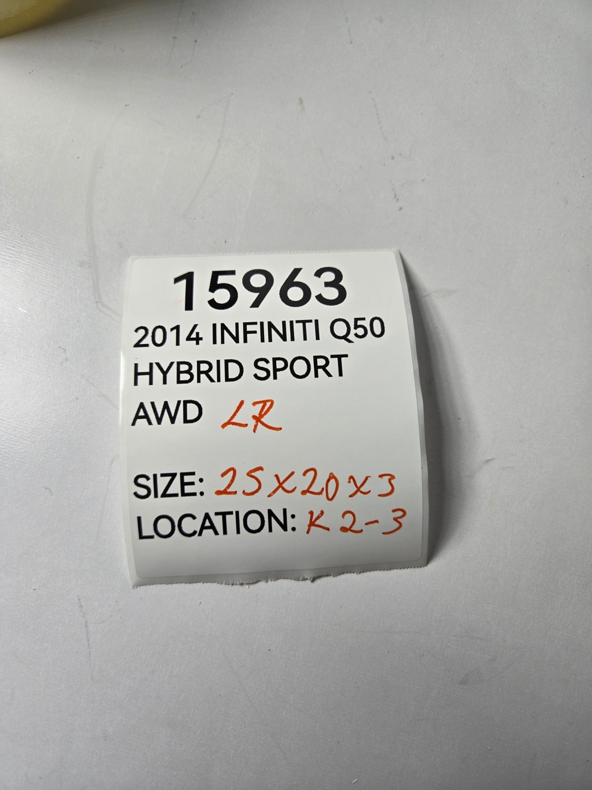 2014 2024 Infiniti Q Q50 Left Driver Side Rear Door Window Glass OEM 823014GA0A