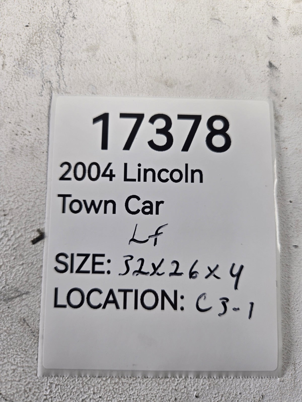 2003 2006 Lincoln Town Car Left Driver Side B Pillar Inner Trim Lower OEM