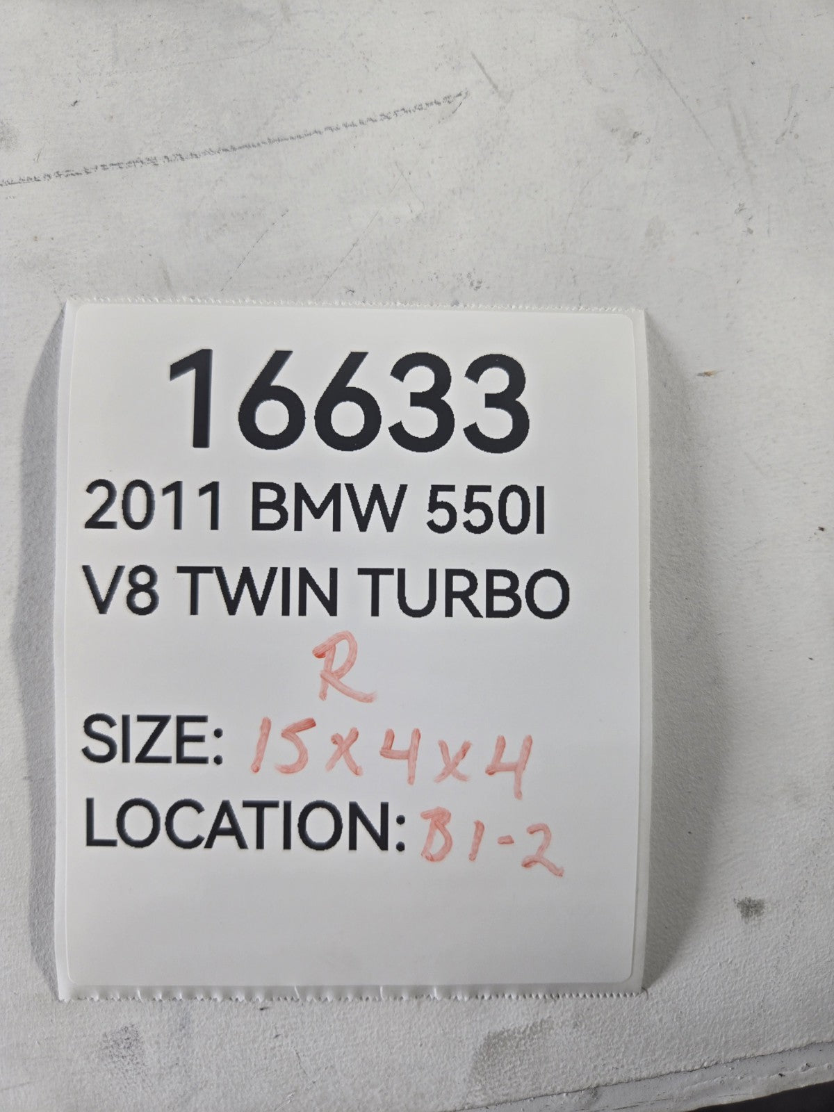 2010 2016 BMW 528i 550i Right Passenger Rear Suspension Upper Control Arm OEM