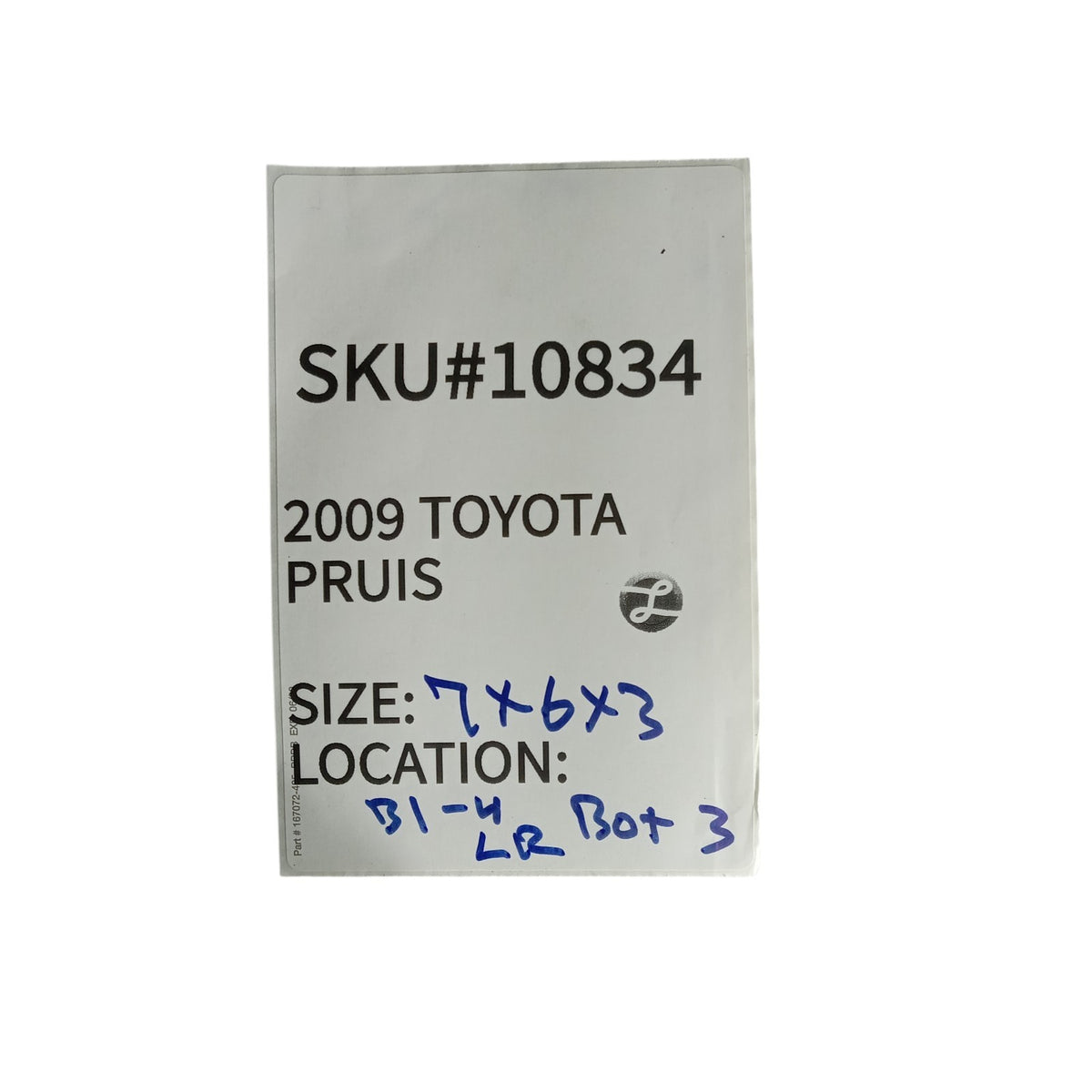 2004-2009 Toyota Prius Left Rear Upper Lower Door Hinge Hinges Checker OEM 10834