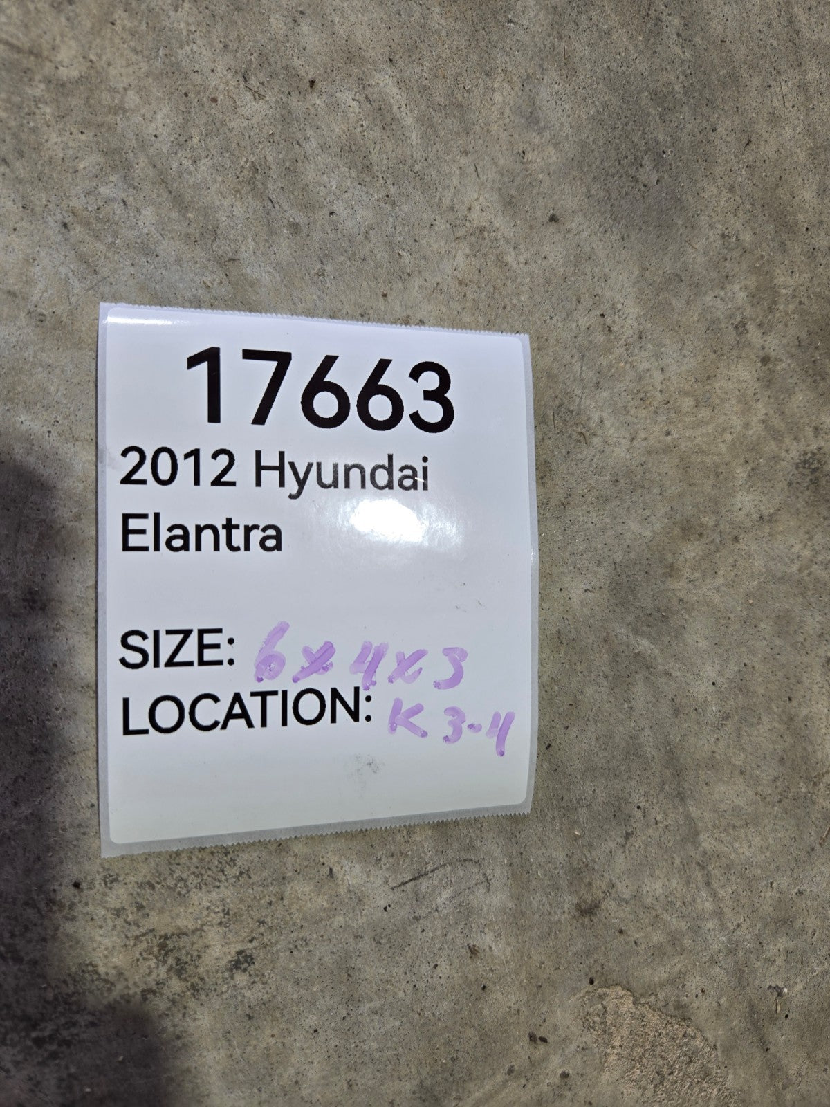 2011 2016 Hyundai Elantra Left Driver Side Rear Wheel ABS Speed Sensor OEM