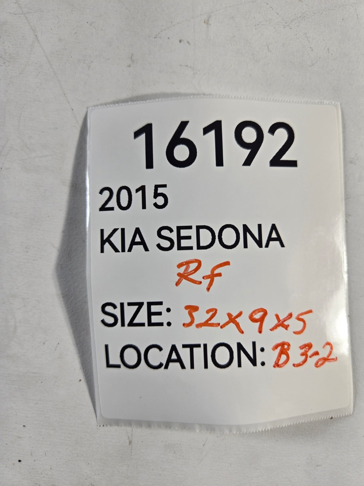 2015 2018 Kia Sedona Right Passenger Front A Pillar Inner Trim OEM 85820A9000