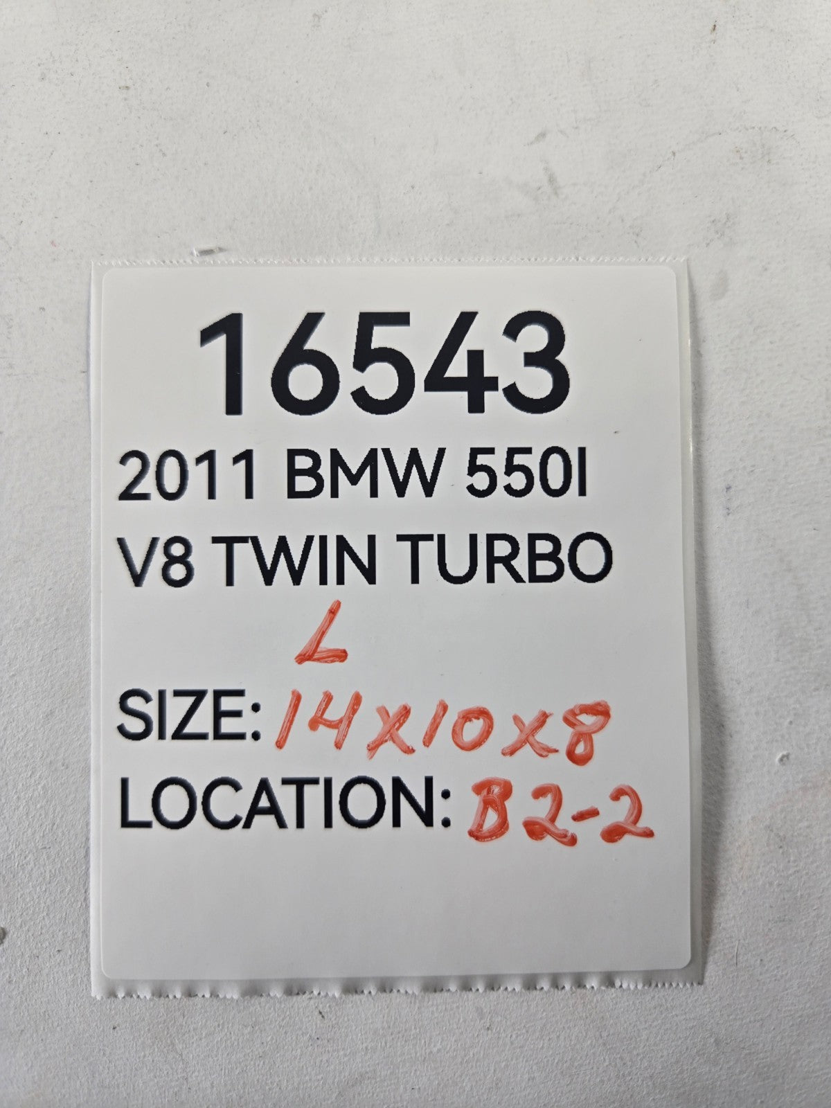 2010 2013 BMW 550i Left Front Door Power Side Rear View Mirror Auto Dim Heated