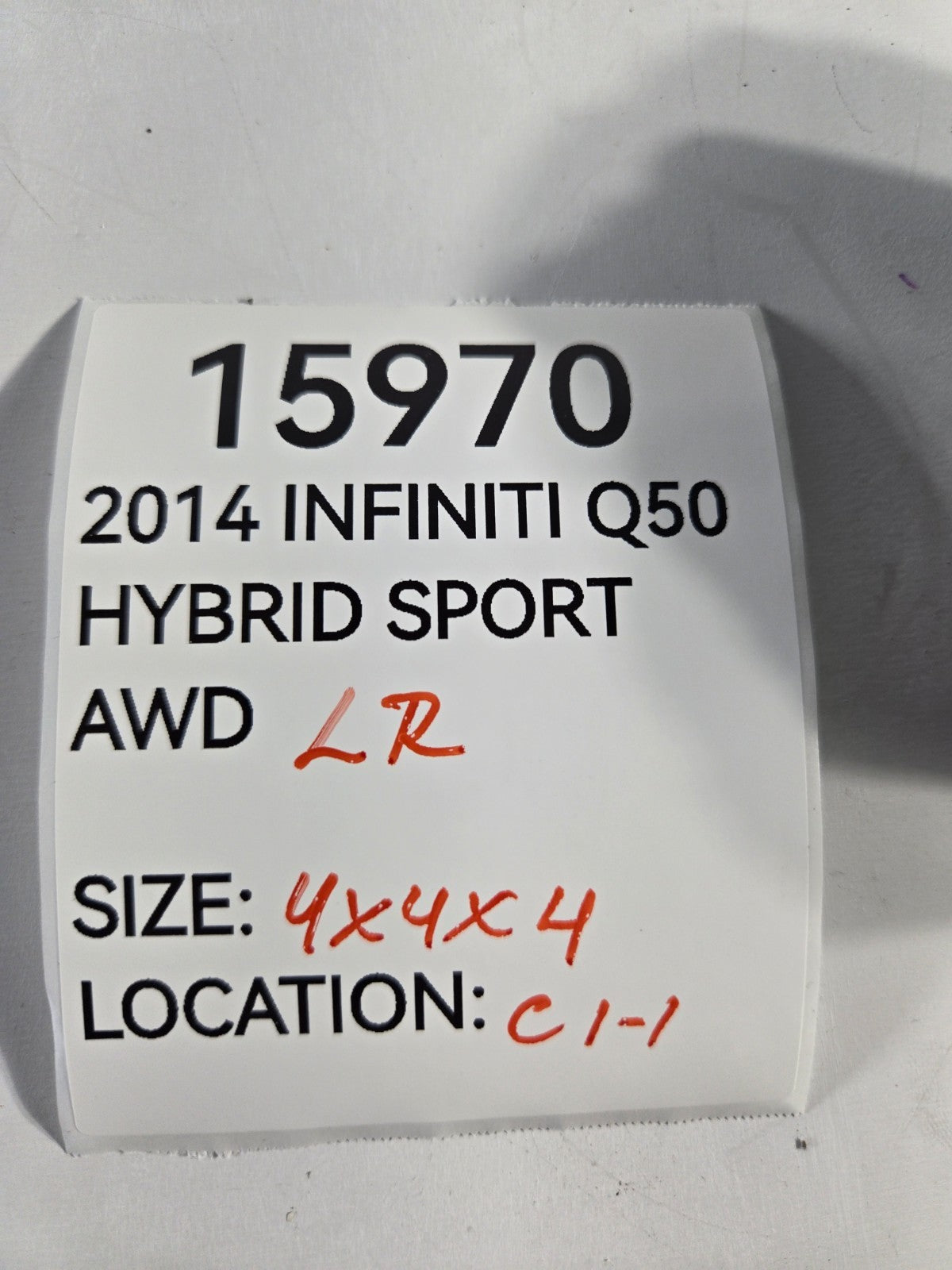 2014 2015 Infiniti Q50 Left Driver Side Rear Deck BOSE Speaker Tweeter OEM