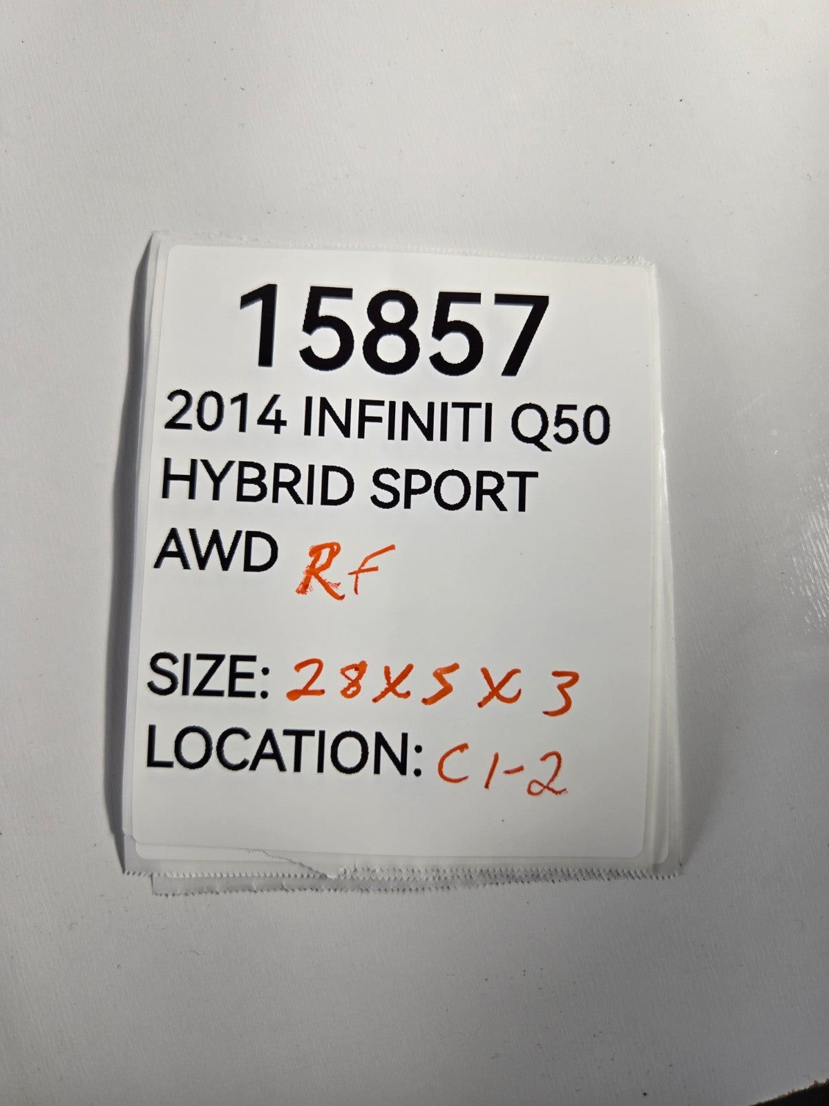2014 2024 Infiniti Q50 Right Passenger Side Front Windshield A Pillar Trim OEM