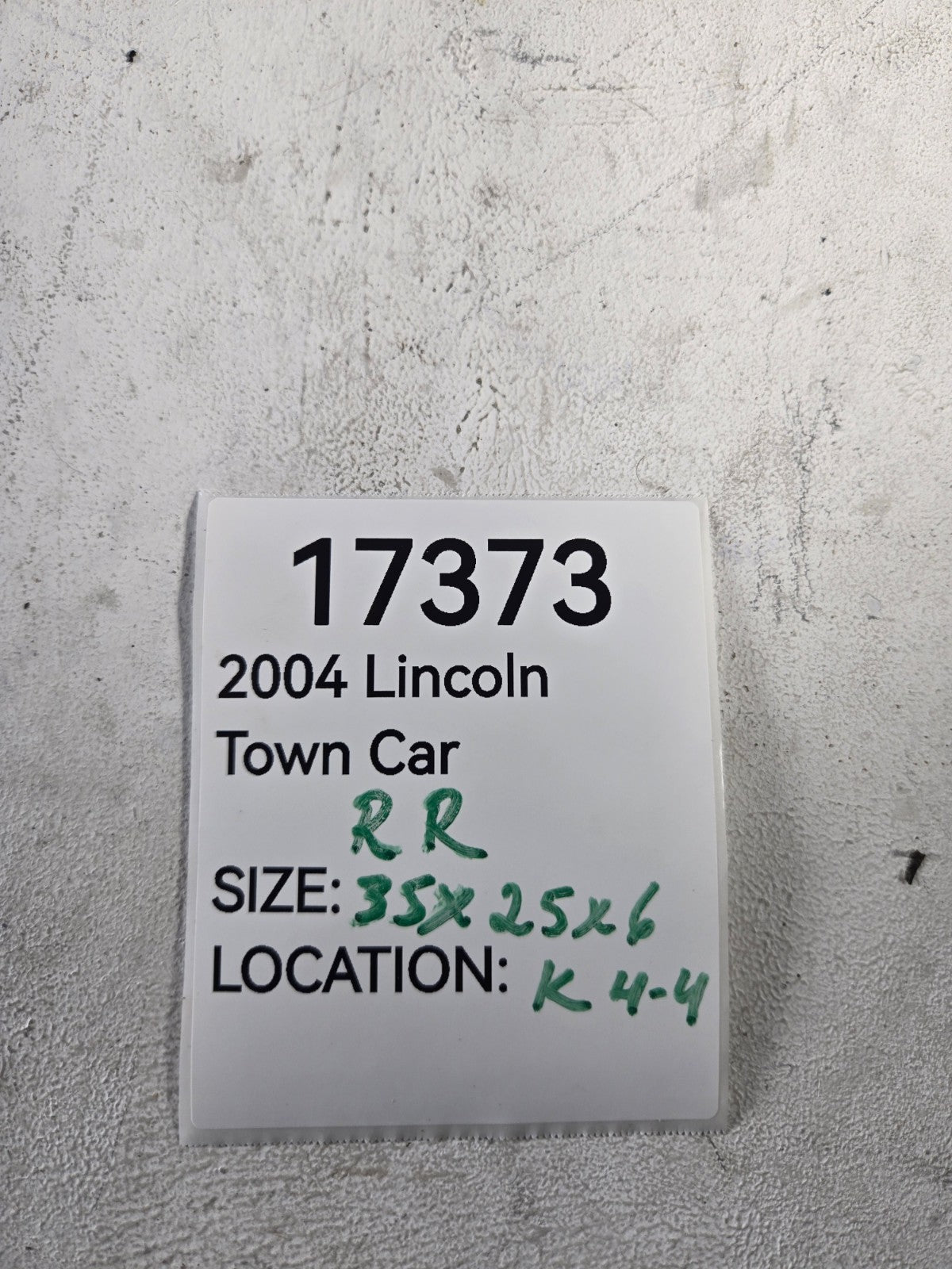 2004 Lincoln Town Car Right Passenger Side Rear Door Inner Trim Cover Panel OEM