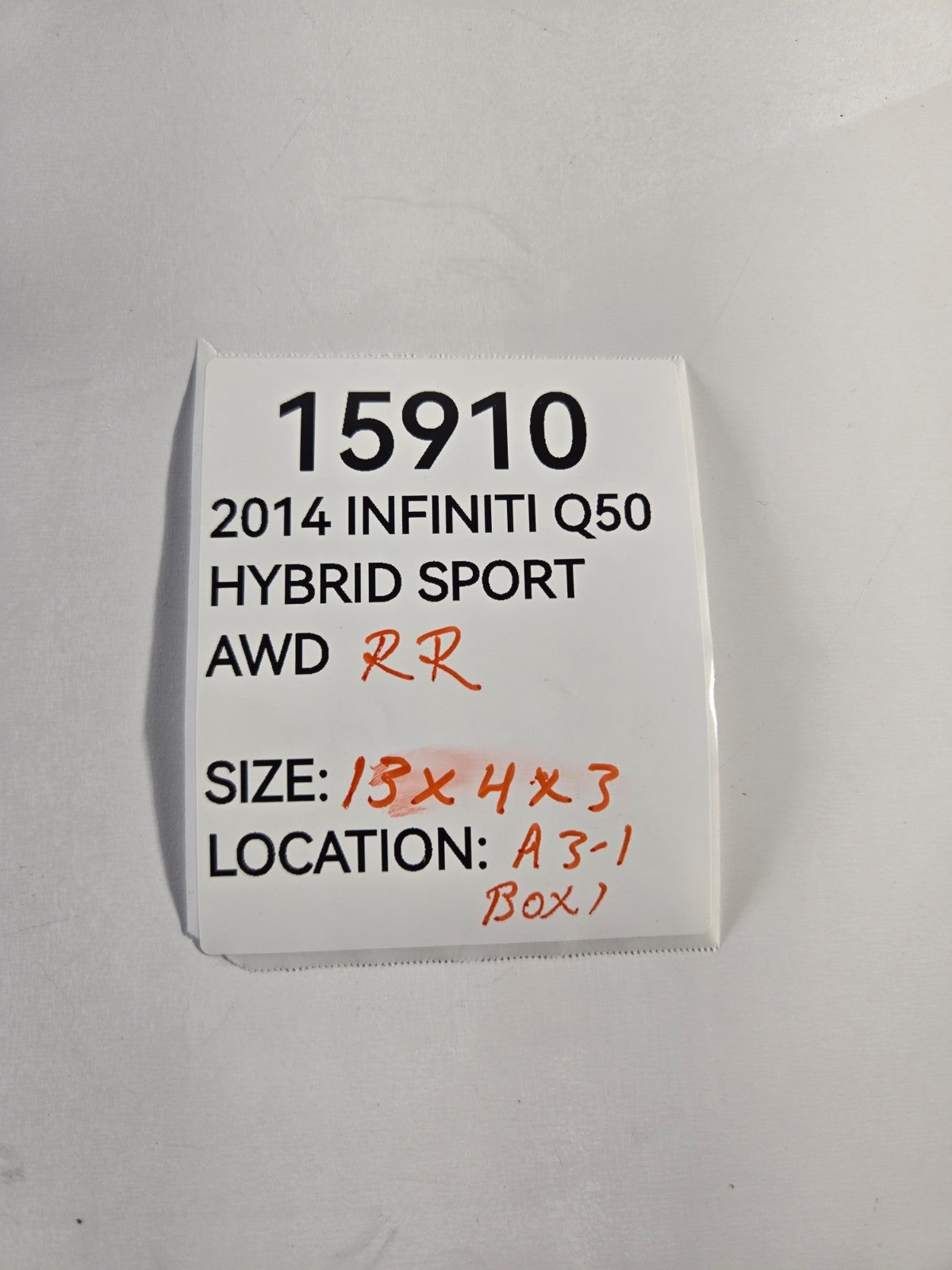 2014 2022 Infiniti Q Q50 Right Passenger Rear Trunk Hinge W Lift Support OEM