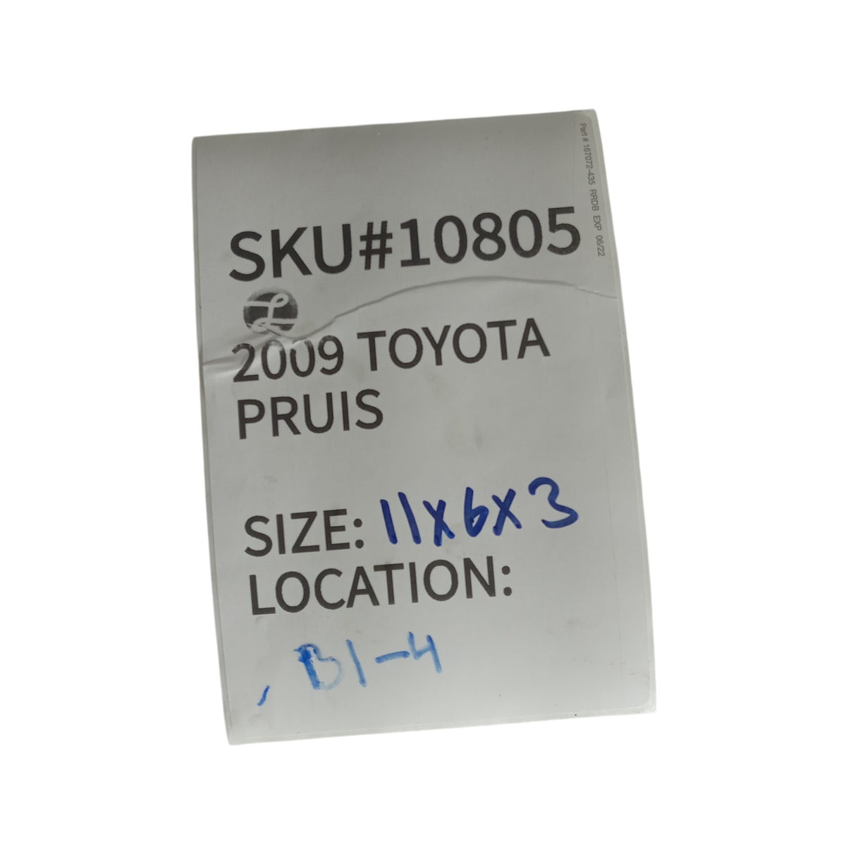 2004-2009 Toyota Prius Right Rear Door Outer Handle Opener Gray OEM 10805