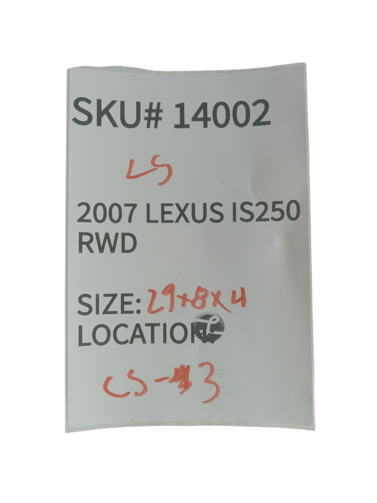 2007-2008 Lexus IS250 Left Windshield A Pillar Trim Cover OEM 14002