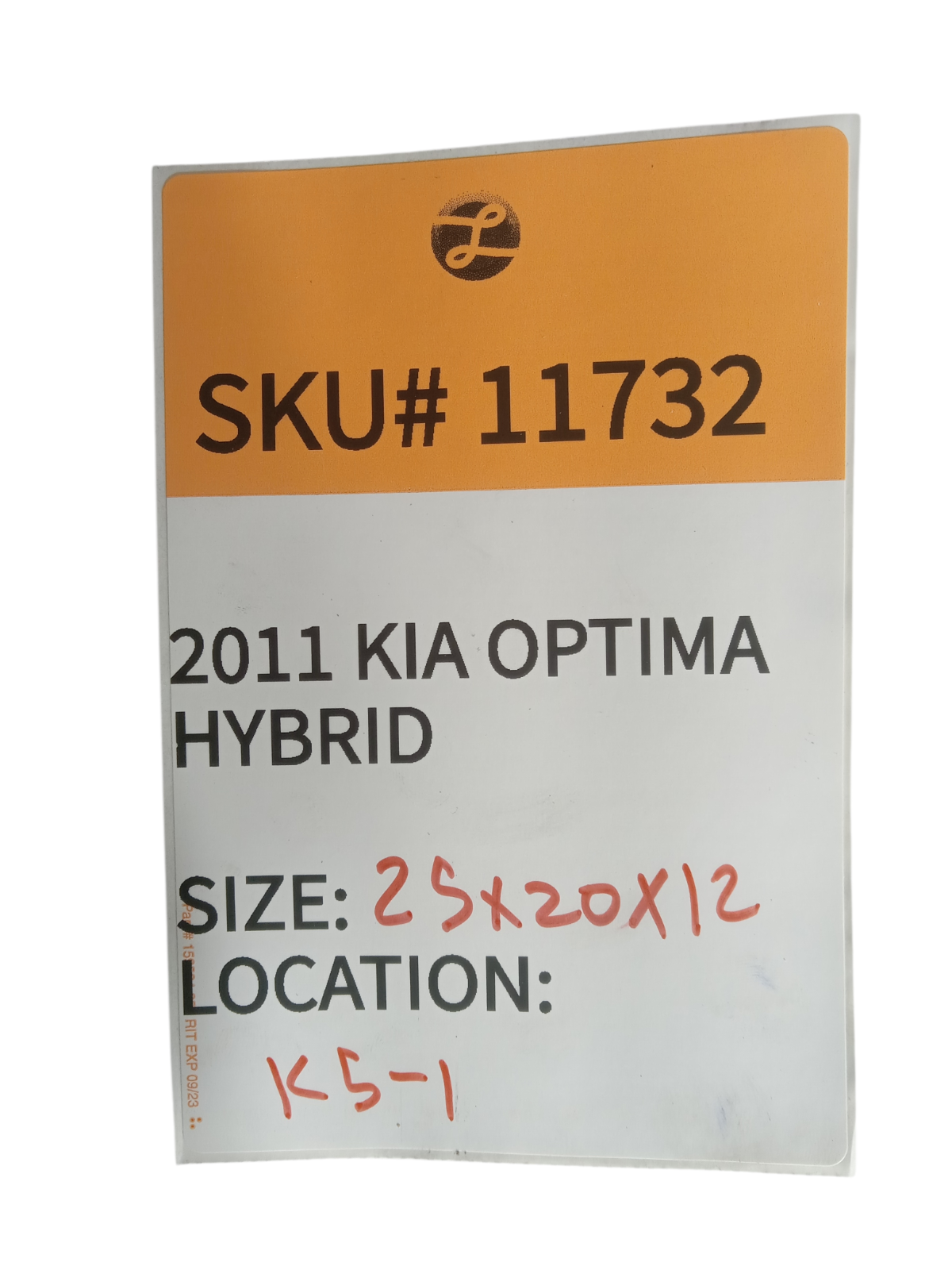 2011 Kia Optima Hybrid Rear Bumper Under Cover Guard 86695-4U000 OEM 11732