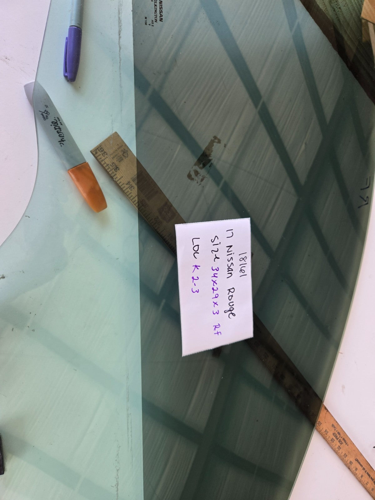 2014 2020 Nissan Rogue US built right passenger side front door glass window OEM