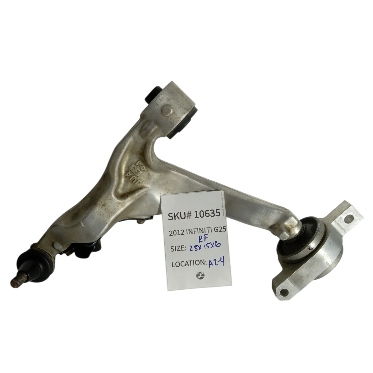 2011 2012 Infiniti G25 Front Sedan Passenger RH Lower Control Arm OEM 10635