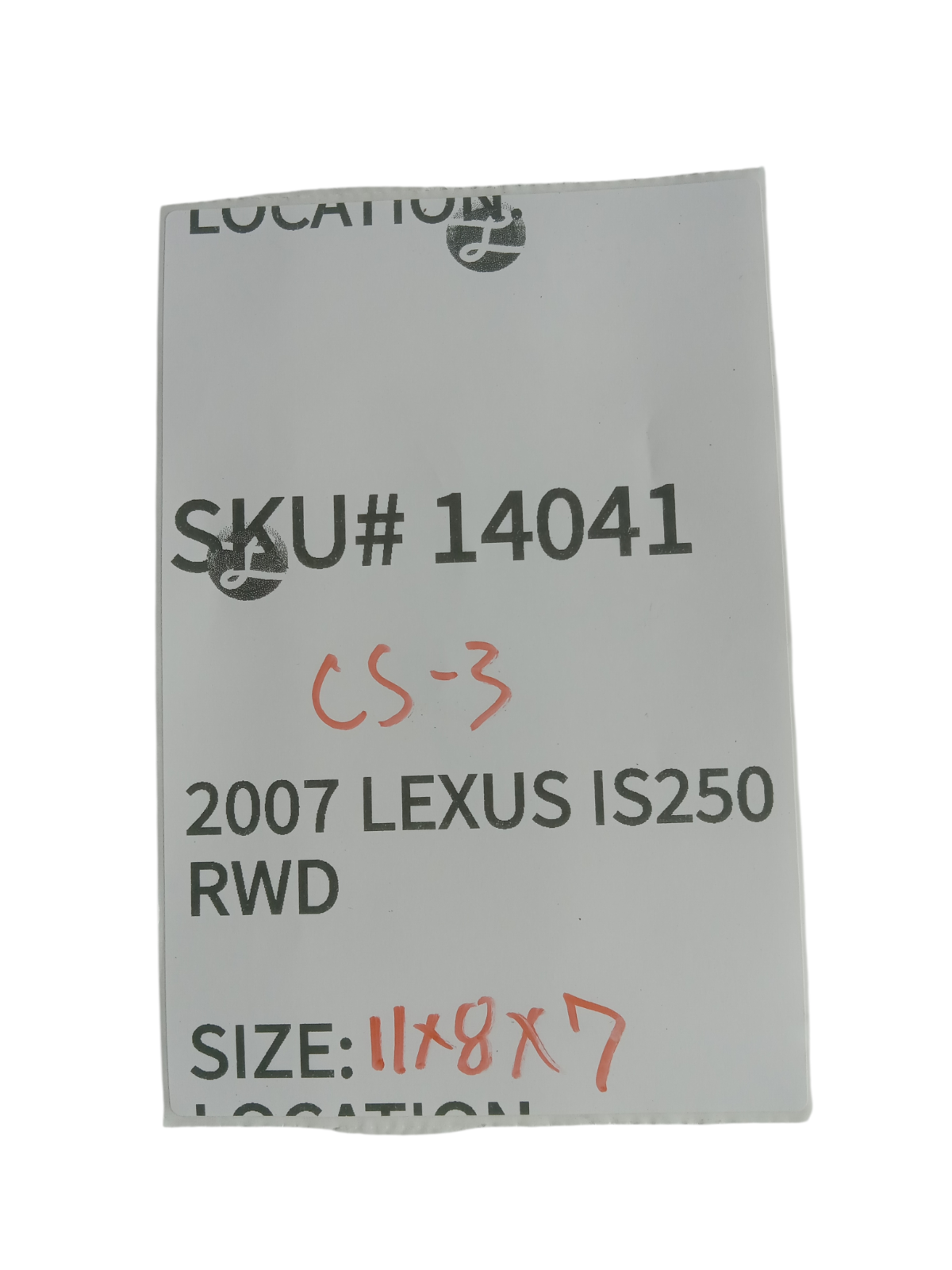 2007-2008 Lexus IS250 Left Seat Headrest Assembly Leather OEM 14041