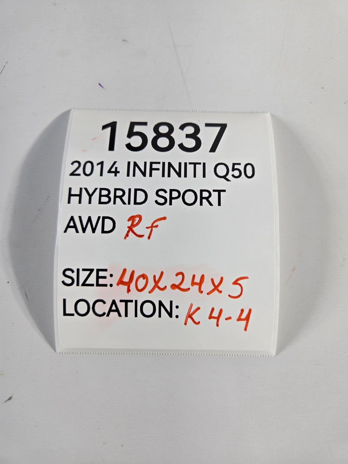 2014 2017 Infiniti Q50 Right Passenger Side Front Door Trim Cover Panel Inner OE