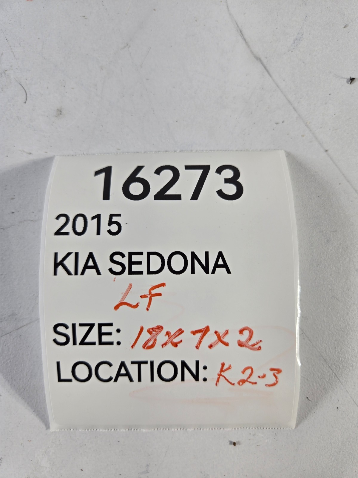 2015 2021 Kia Sedona Left Driver Side Front Door Vent Quarter Glass OEM