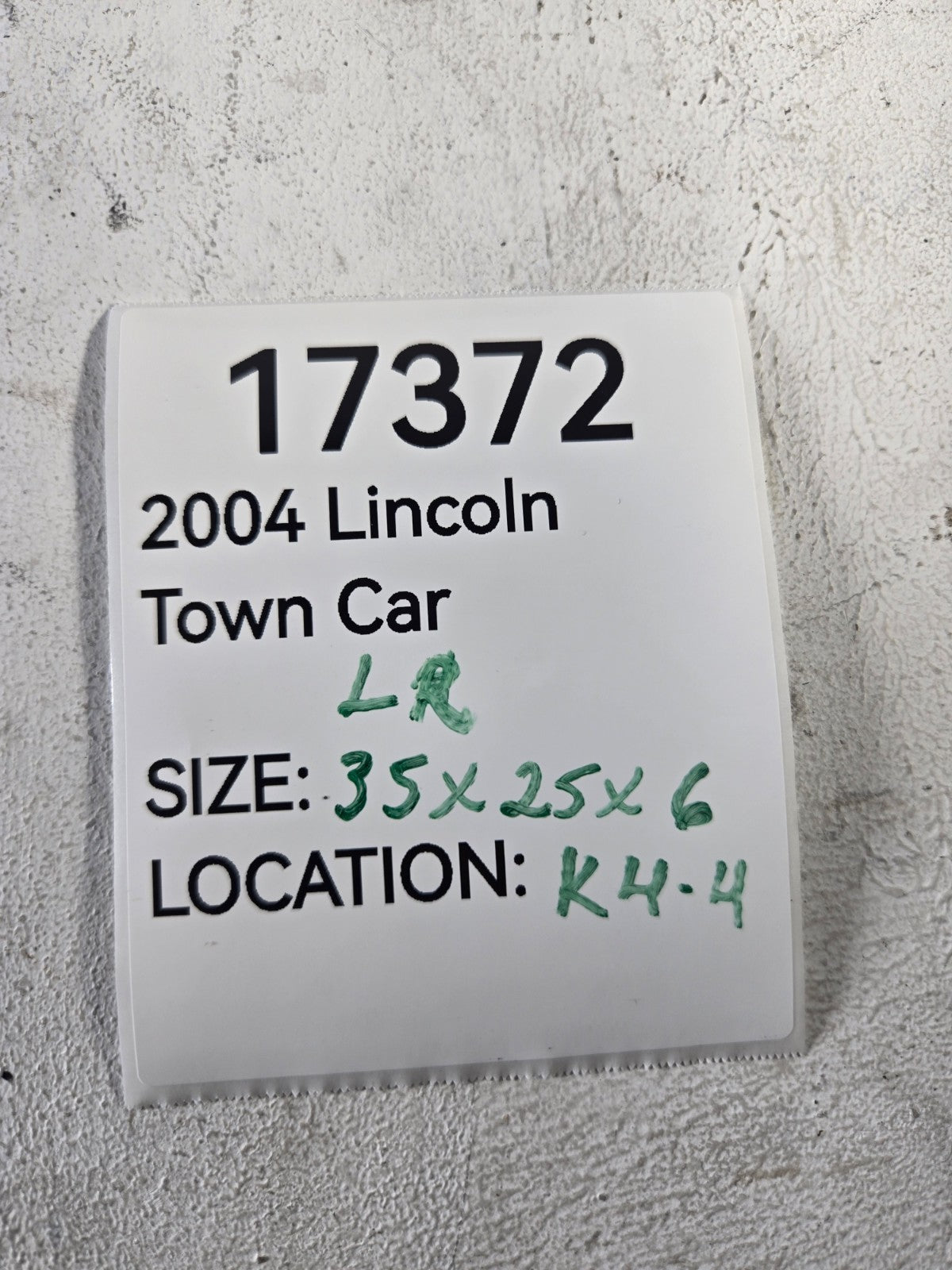 2004 Lincoln Town Car Left Driver Side Rear Door Inner Trim Cover Panel OEM