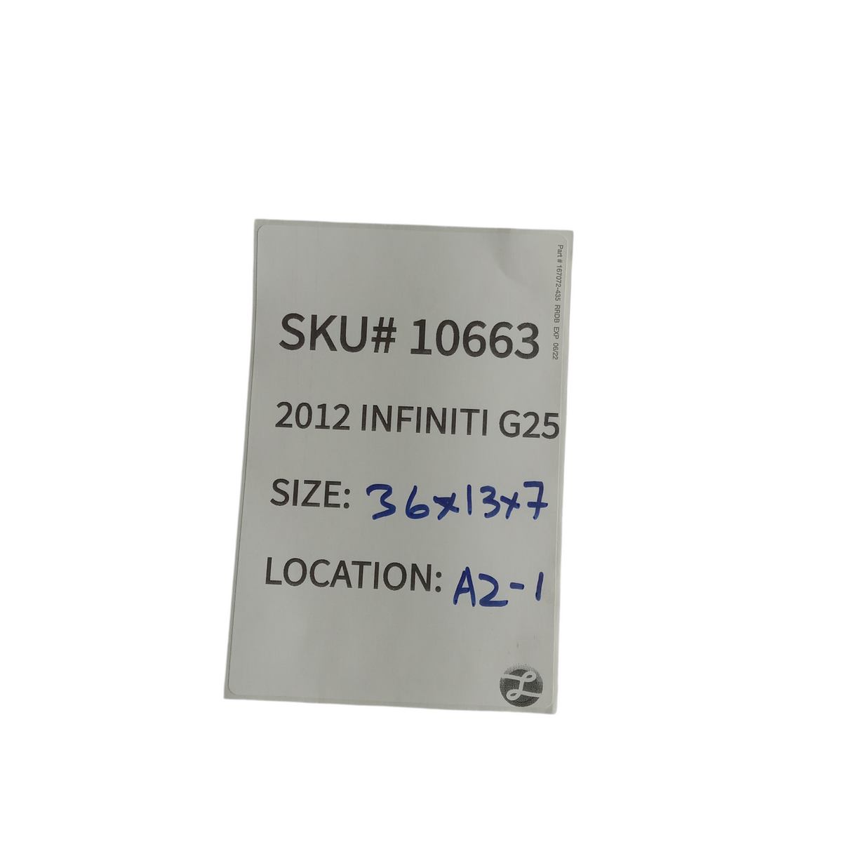 Fits 2011 2012 Infiniti G25 2.5L Front Subframe Bracket Engine Cradle OEM 10663