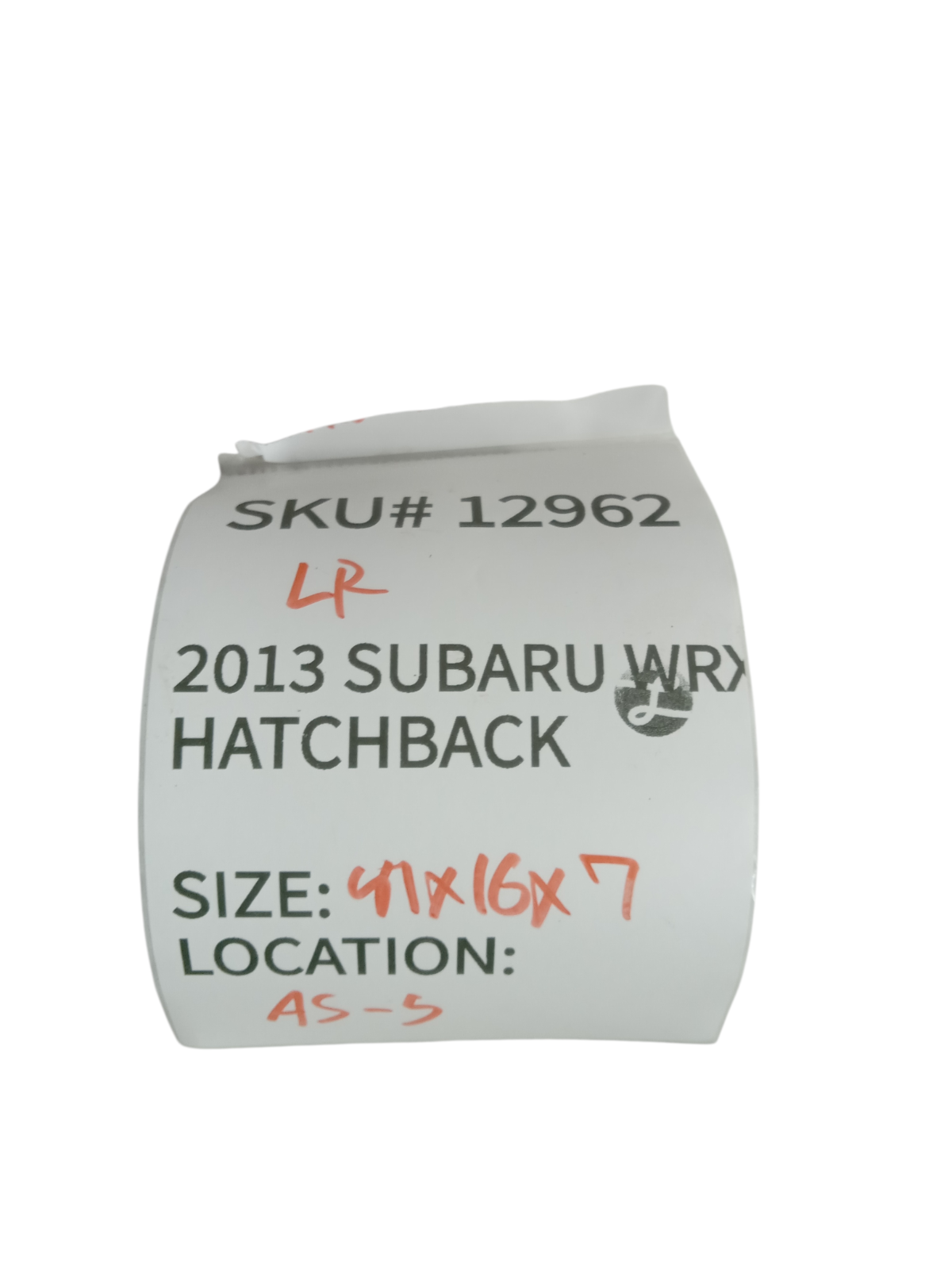 2011-2014 Subaru Impreza Left Upper D Pillar Quarter Trim OEM 12962