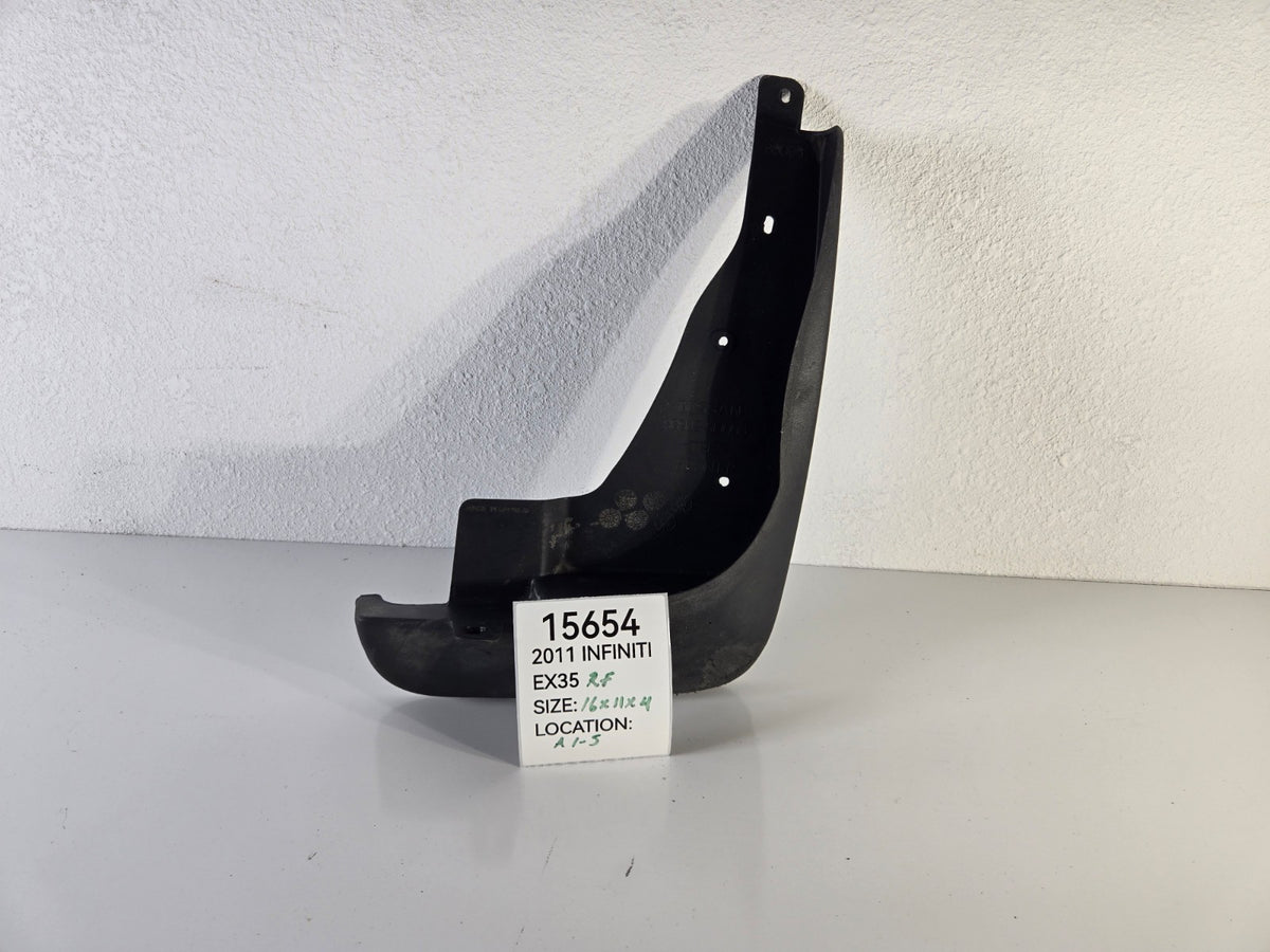 2008-2012 Infiniti EX35 Right Front Splash Guard Mud Flap Trim 999J25U003 OEM 54