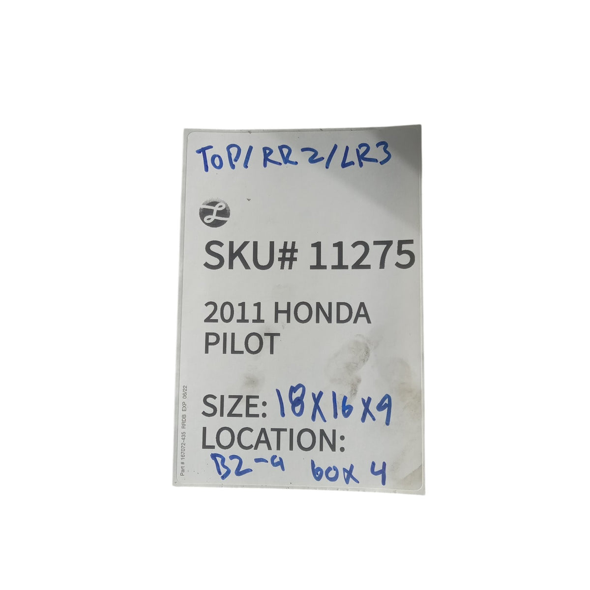 2009-2011 Honda Pilot Left Right Rear Seat Belt Retractor OEM 1275