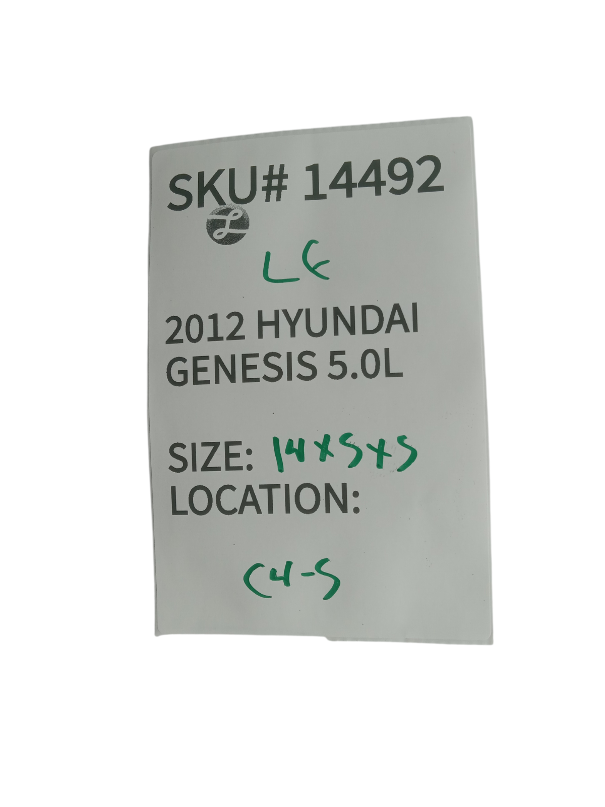 2012-2014 Hyundai Genesis Left Front Upper Control Arm Forward OEM 14492