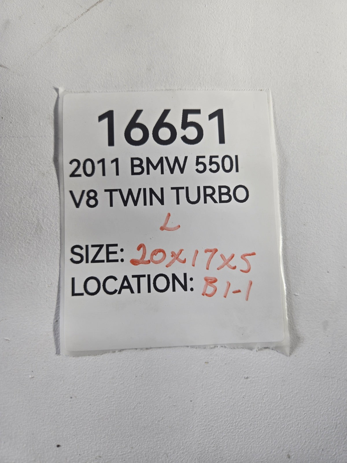 2010 2016 BMW 528i 535d 535i 550i Left Rear Suspension Lower Control Arm OEM