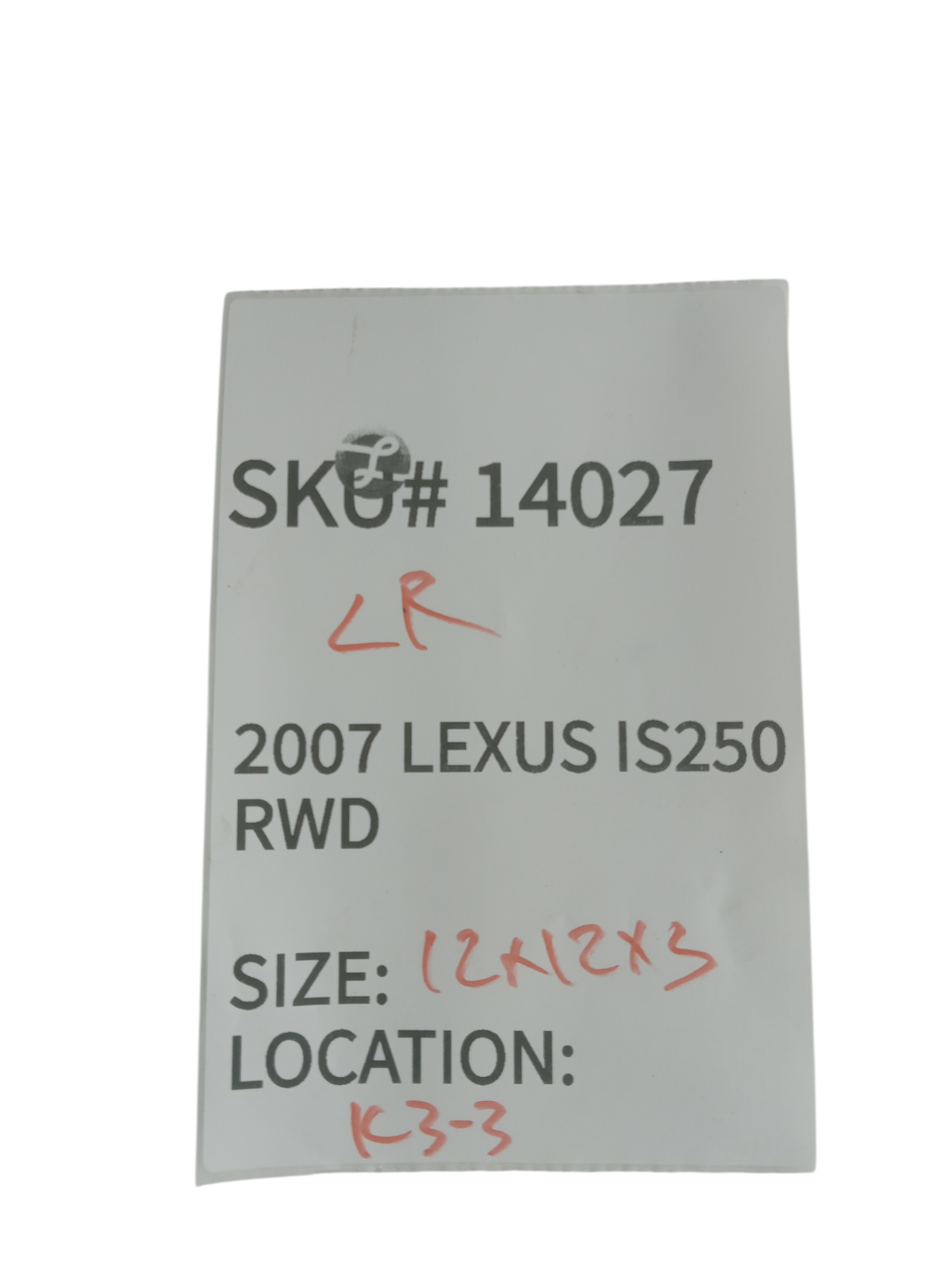 2007-2008 Lexus IS250 Rear Left Door Quarter Window Glass OEM 14027
