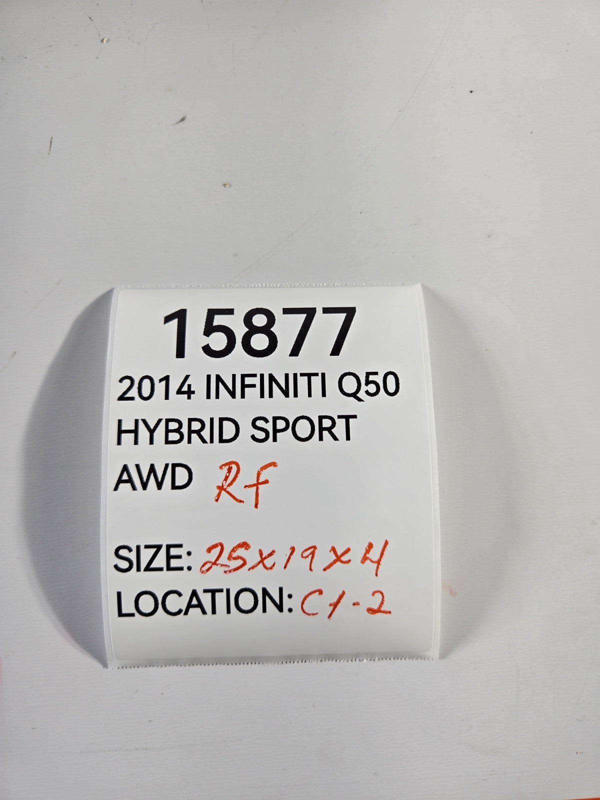 2014 2020 Infiniti Q50 Right Passenger B Pillar Lower Trim Cover OEM 769154GH9B