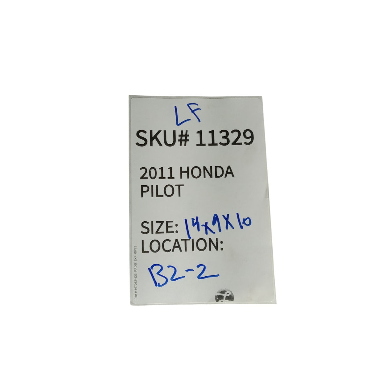 2009-2011 Honda Pilot Left Front Door Side Rear View Mirror Driver OEM 11329