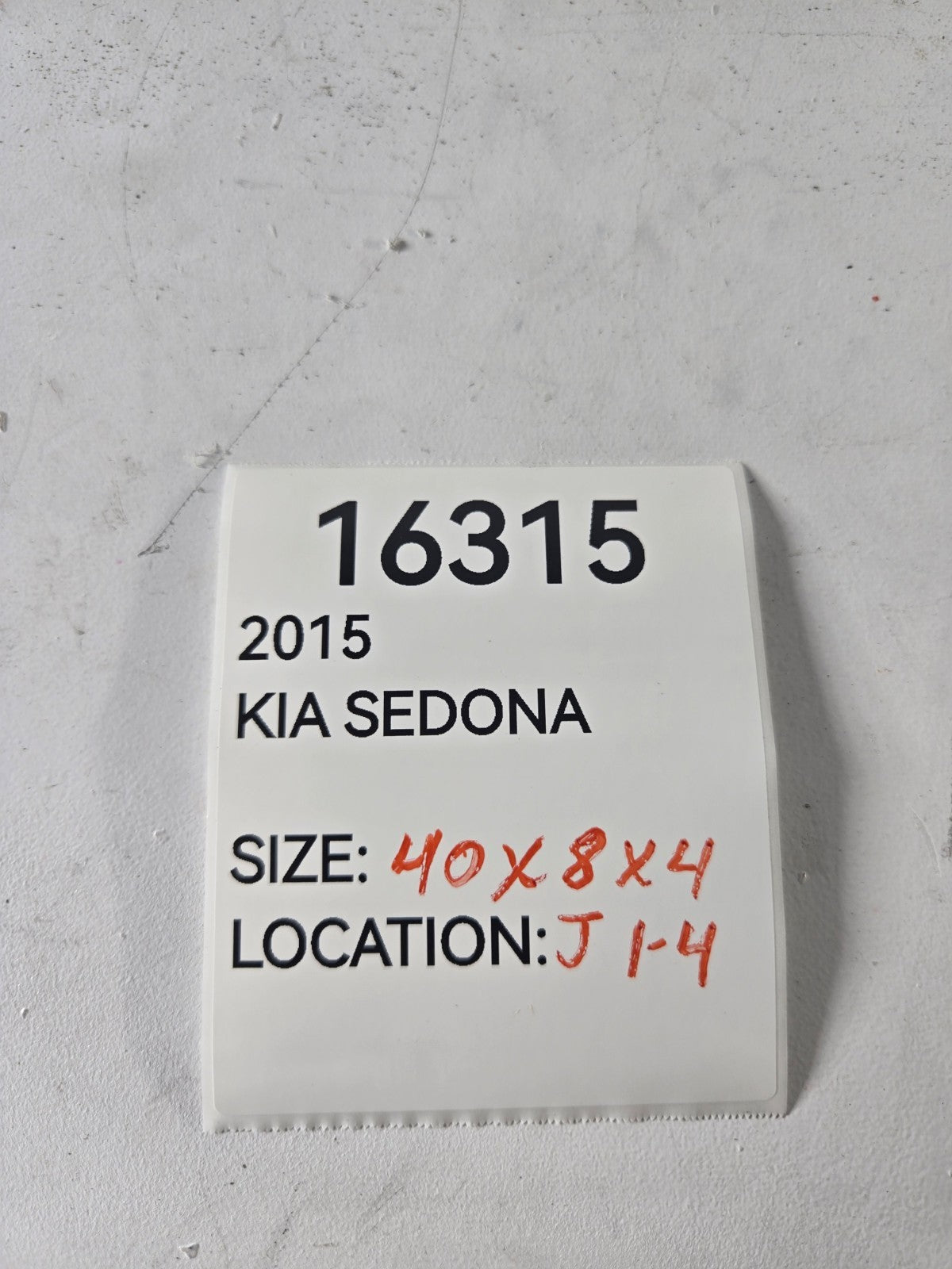 2015 2018 Kia Sedona Radiator Core Support Upper Tie Bar Bracket OEM 64101-A9000
