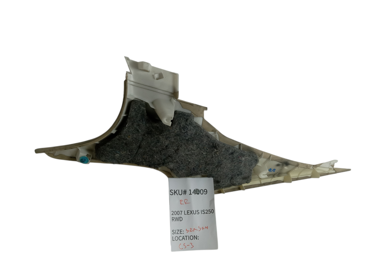2007-2008 Lexus IS250 Right Rear Upper Quarter Trim Panel 62471-53040 OEM 14009