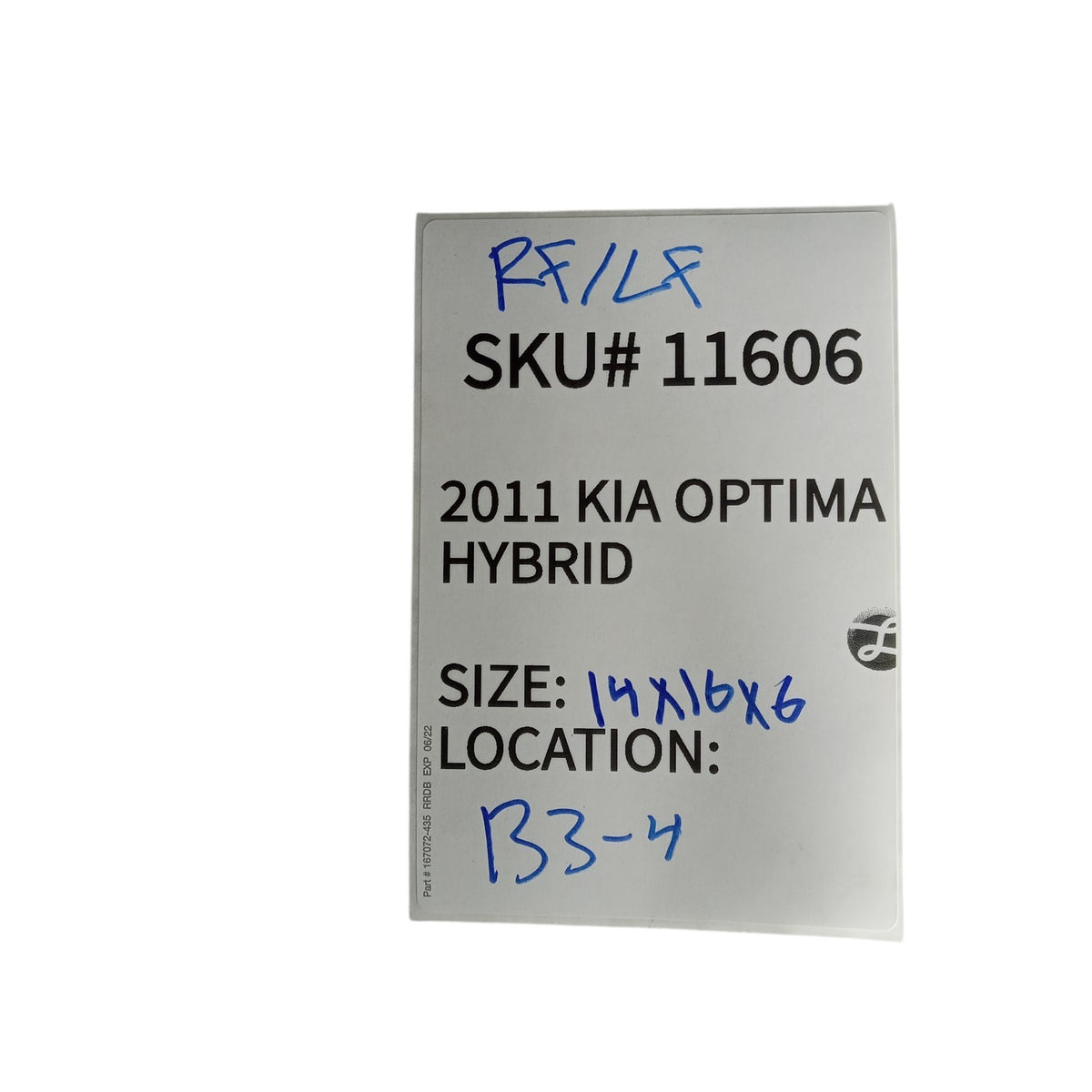 2011 Kia Optima Hybrid Left Right Interior Cowl Side Kick Panel Trim OEM 11606