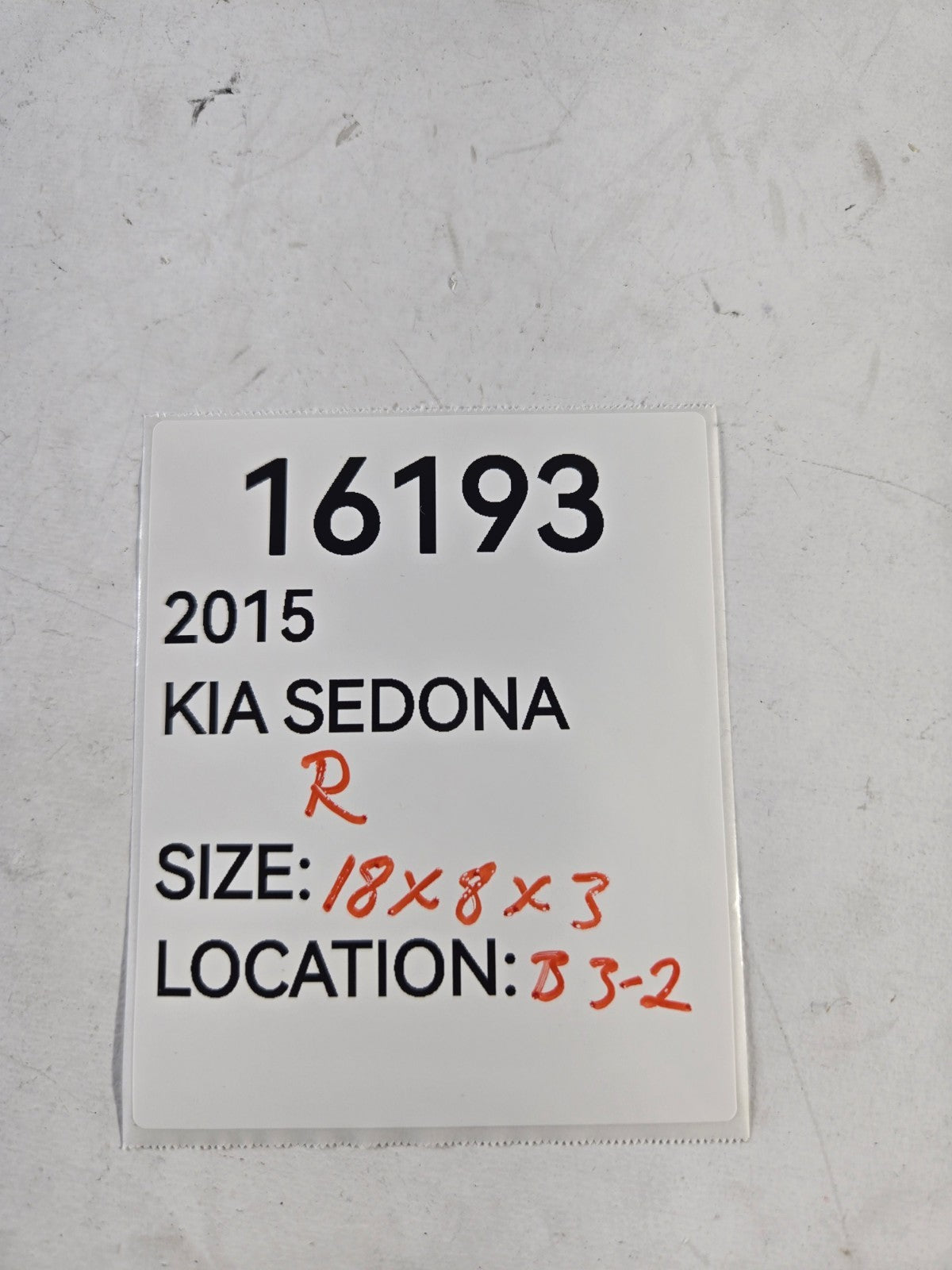 2015 2021 Kia Sedona Right Passenger Side Sun Visor Sunvisor Beige OE 85220A9200
