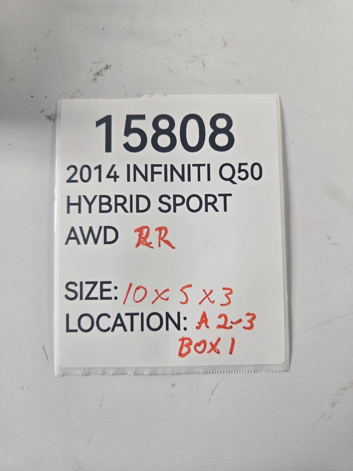 2014 2015 2016 Infiniti Q50 Hybrid Vehicle Control Module Unit OEM 237A04HC1A
