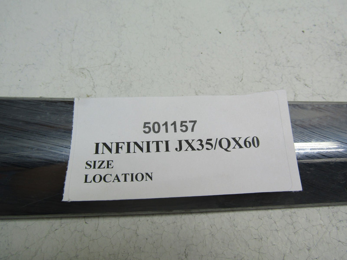 2020 Infiniti Qx60 Right passenger front door chrome trim belt molding lower OEM