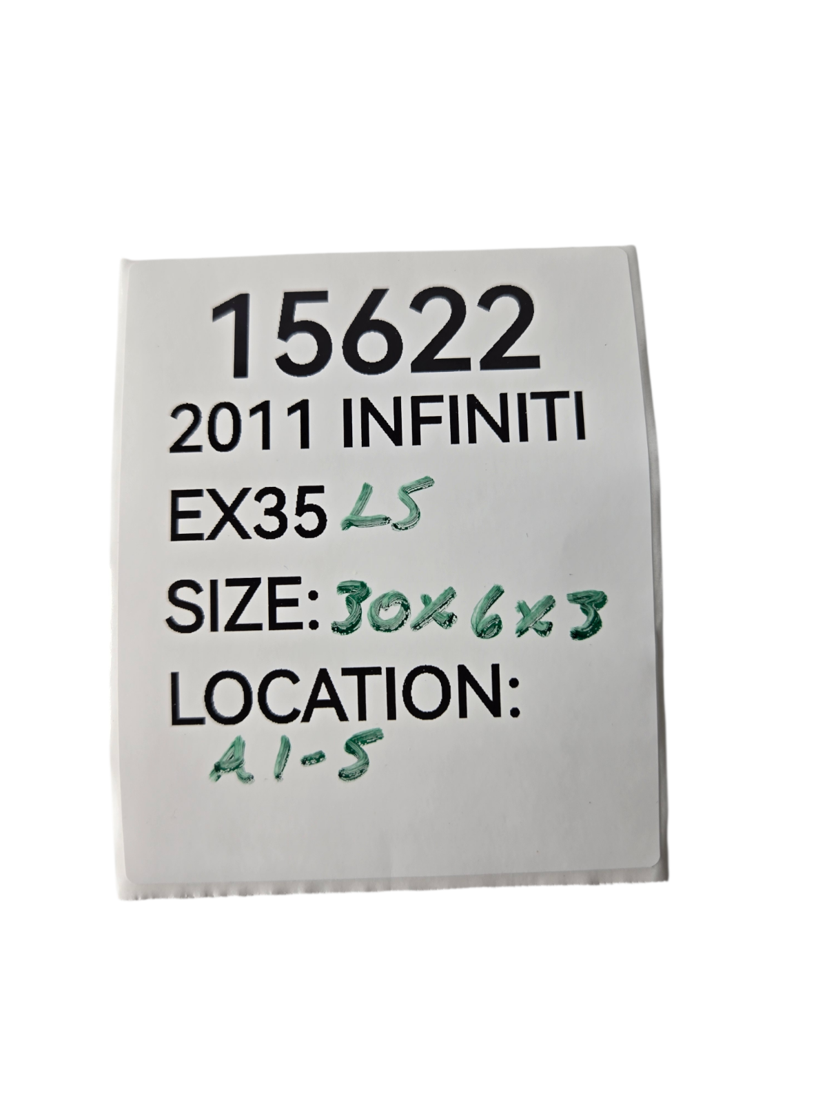2008 2017 Infiniti EX EX35 EX37 QX QX50 Left Driver Side Fender Hood Seal OEM