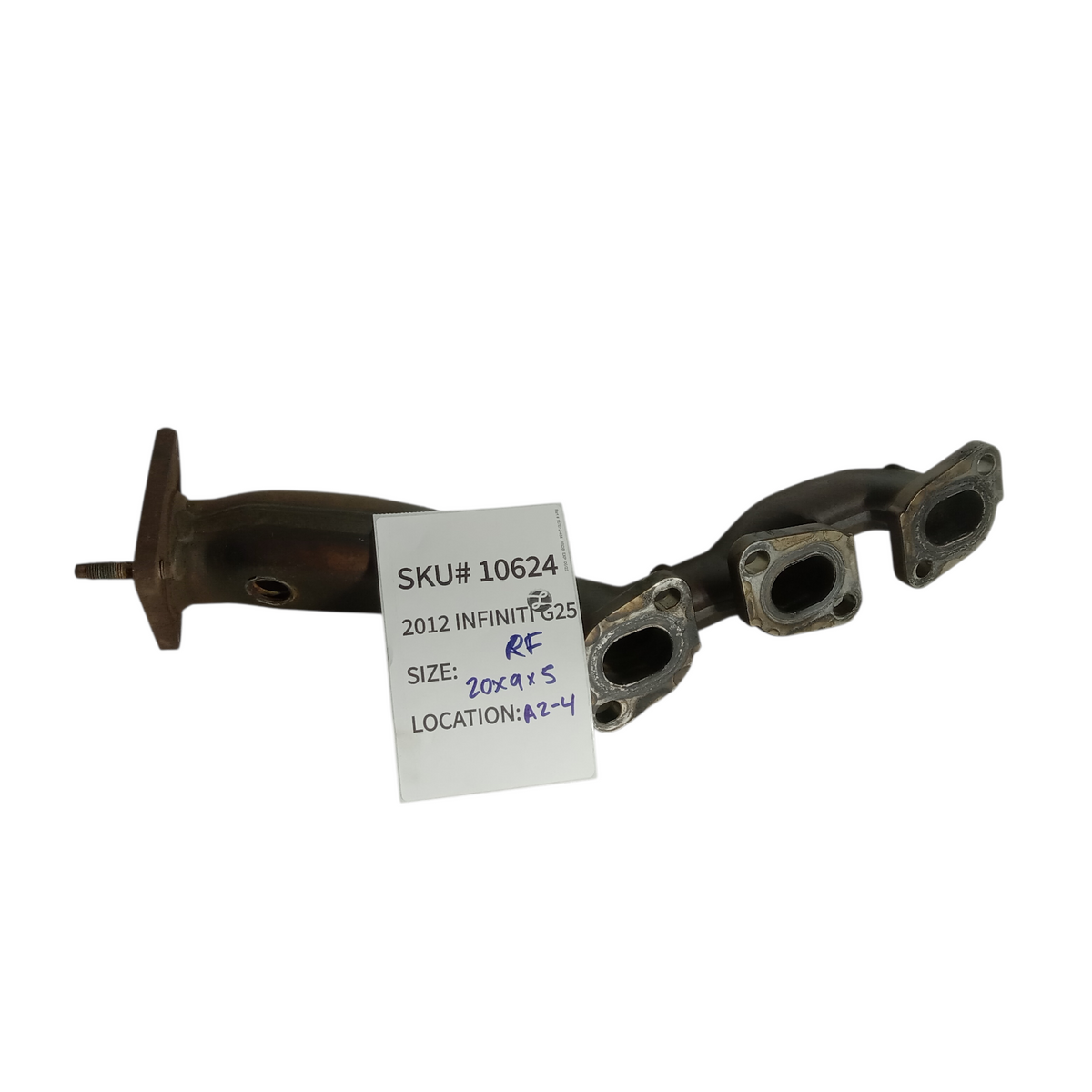 2011 2012 Infiniti G25 Right Front Exhaust Manifold Passenger Side OEM 10624