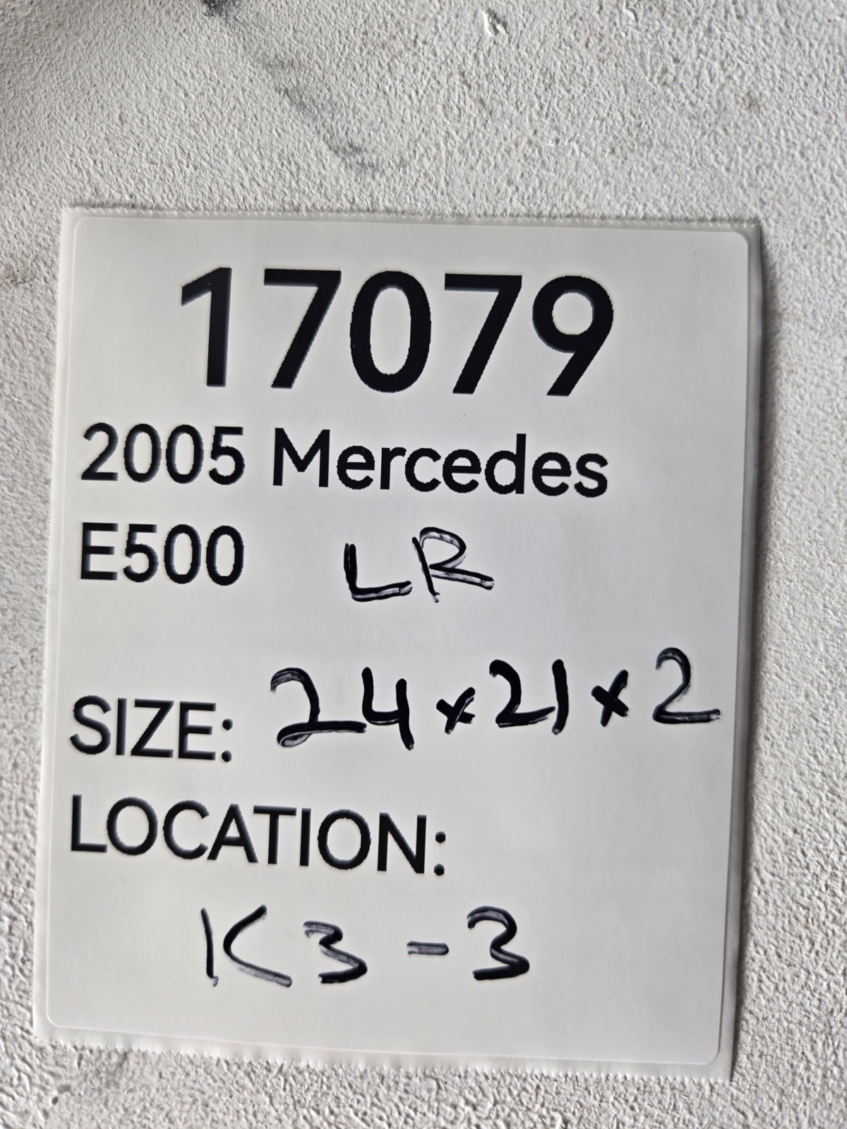 2003 2009 Mercedes Benz E500 Left Driver Side Rear Door Window Glass OEM
