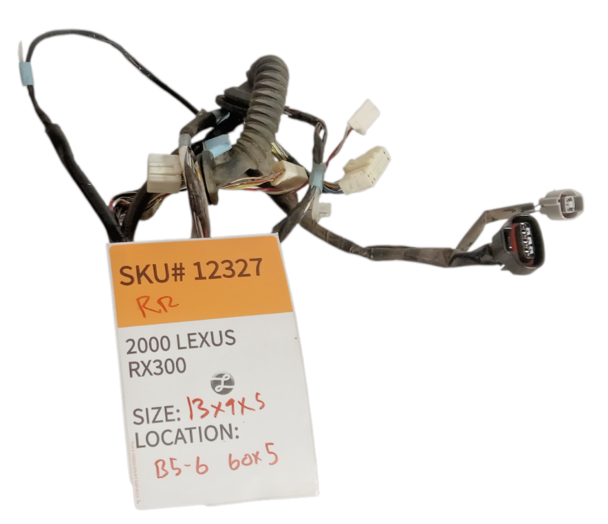 1999 2003 Lexus RX RX300 Right Passenger Side Rear Door Wire Wiring Harness OEM